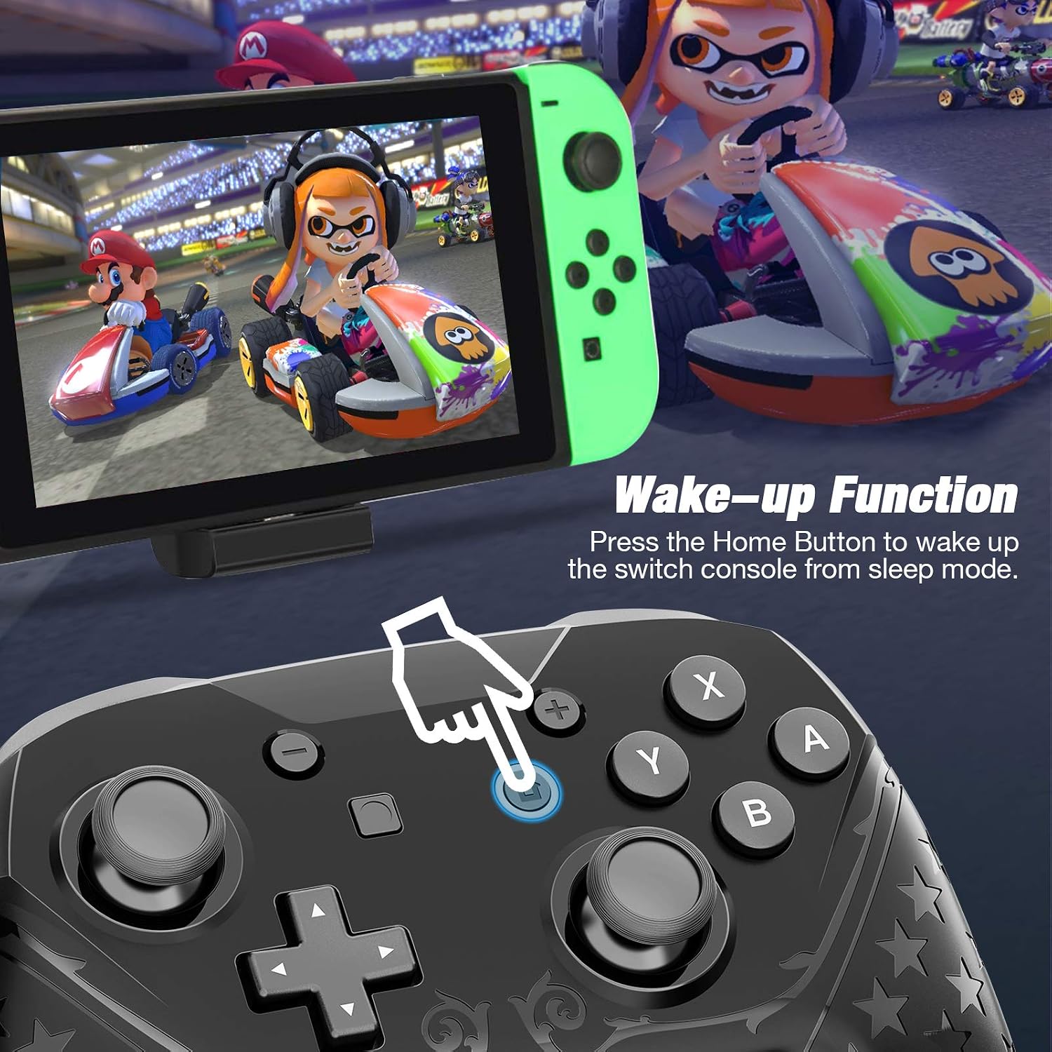 Chеареѕt 🛒 Switch Pro Controller for Switch Lite, Switch Remote Gamepad Support Wake Up Console, NFC Amiibo and Motion Control, 1000mAh (Black) 🔥 Crаzу Dеаlѕ Switch Pro Controller for Switch Lite, Switch Remote Gamepad Support Wake Up Console, NFC Amiibo and Motion Control, 1000mAh (Black)