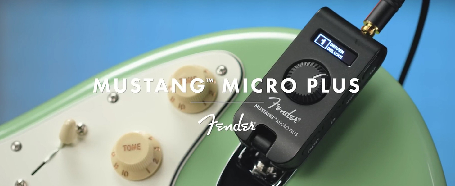 Amazon.com: Fender Mustang Micro Plus Headphone Amplifier Bundle