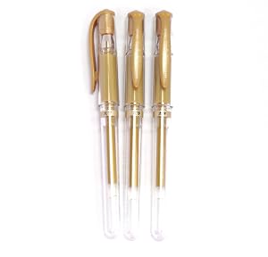 Uni-Ball Signo Broad Point Gel Impact Pen Gold Ink 1 0mm 3 pens per Pack Japan import Komainu-Dou