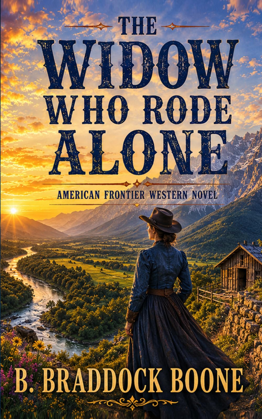 THE WIDOW WHO RODE ALONE: American Frontier Western Novel