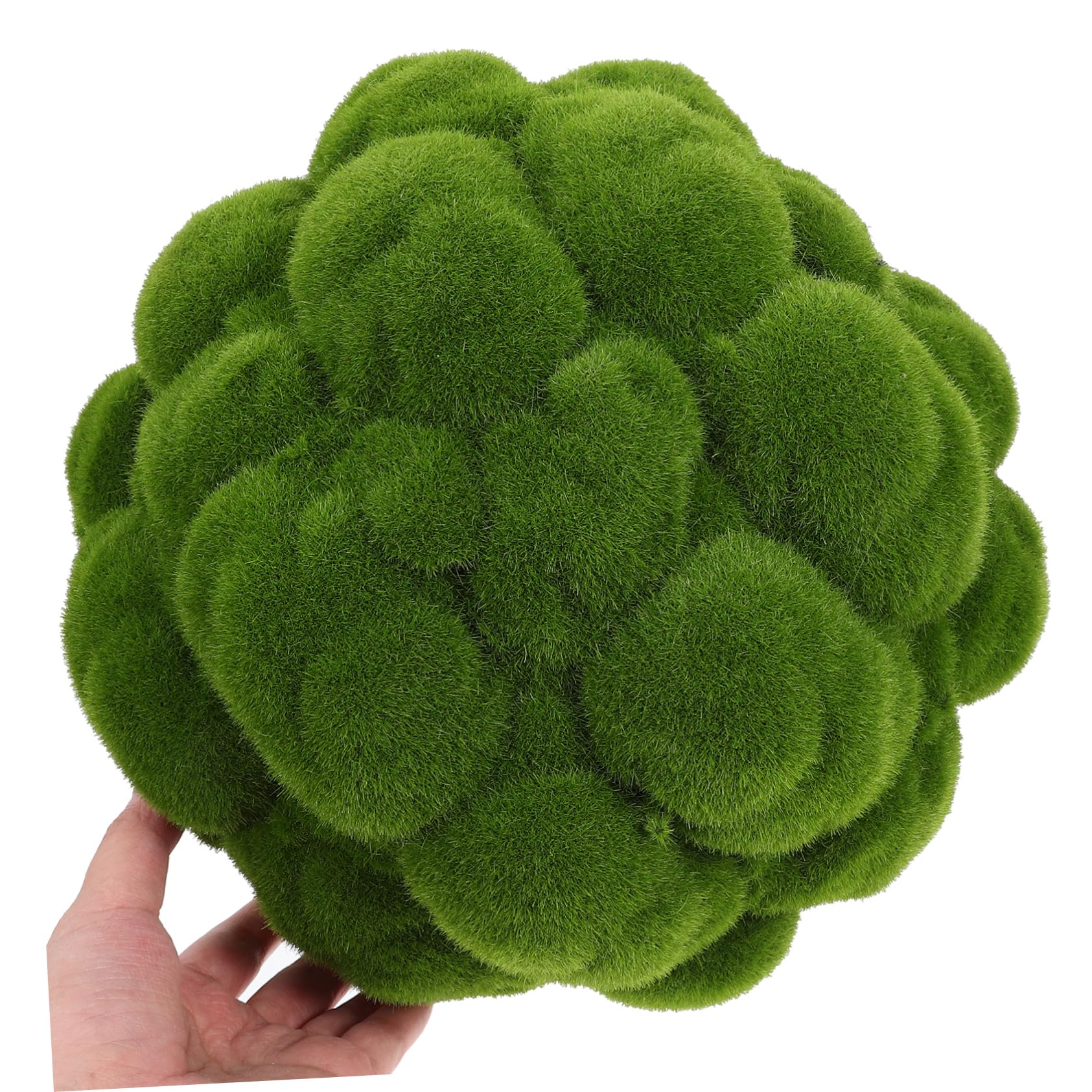 Vaguelly Pallina di Muschio Artificiale in Pvc Verde, Aspetto Realistico, Resistente alla Deformazione, Decorazione per Soffitti e Paesaggi