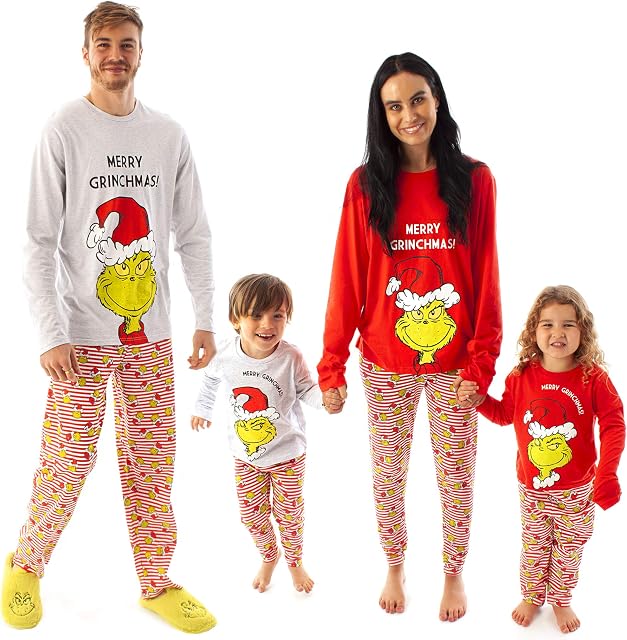 The Grinch Christmas Family Pyjamas | Matching Grinch Pj Sets for Men, Women, Boys and Girls