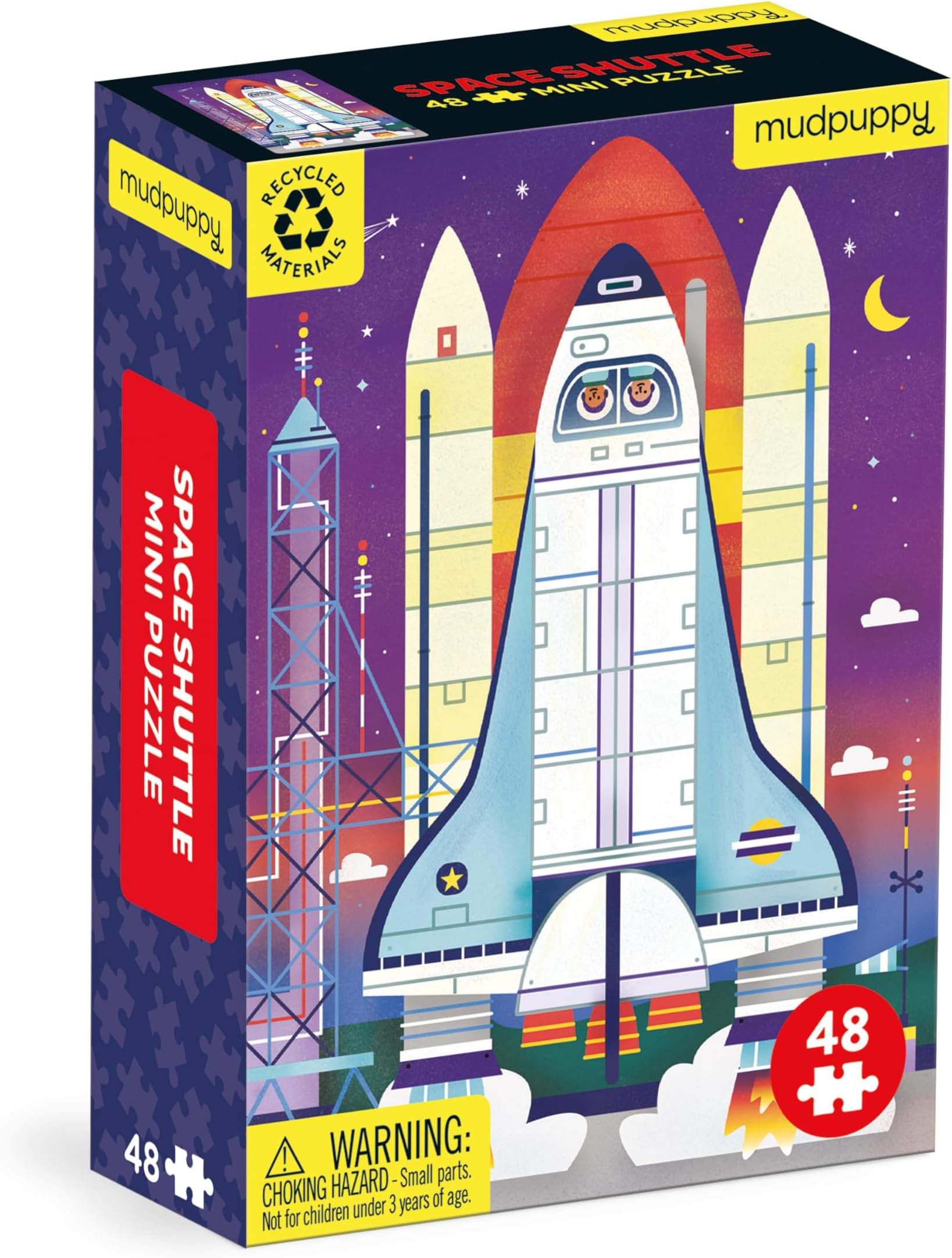 Mudpuppy Space Shuttle โ Mini Puzzle Featuring Space Shuttle Liftoff Perfect Travel Activity for Children Ages 4 and Up
