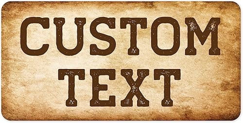 Miniatura 84 de Letrero Personalizado, Letrero de Calle Personalizado, 11 Colores de Fuente, 13 Estilos de Fuente, 4 Opciones de Agujeros, 22 Tamaños, 6x24 Madera