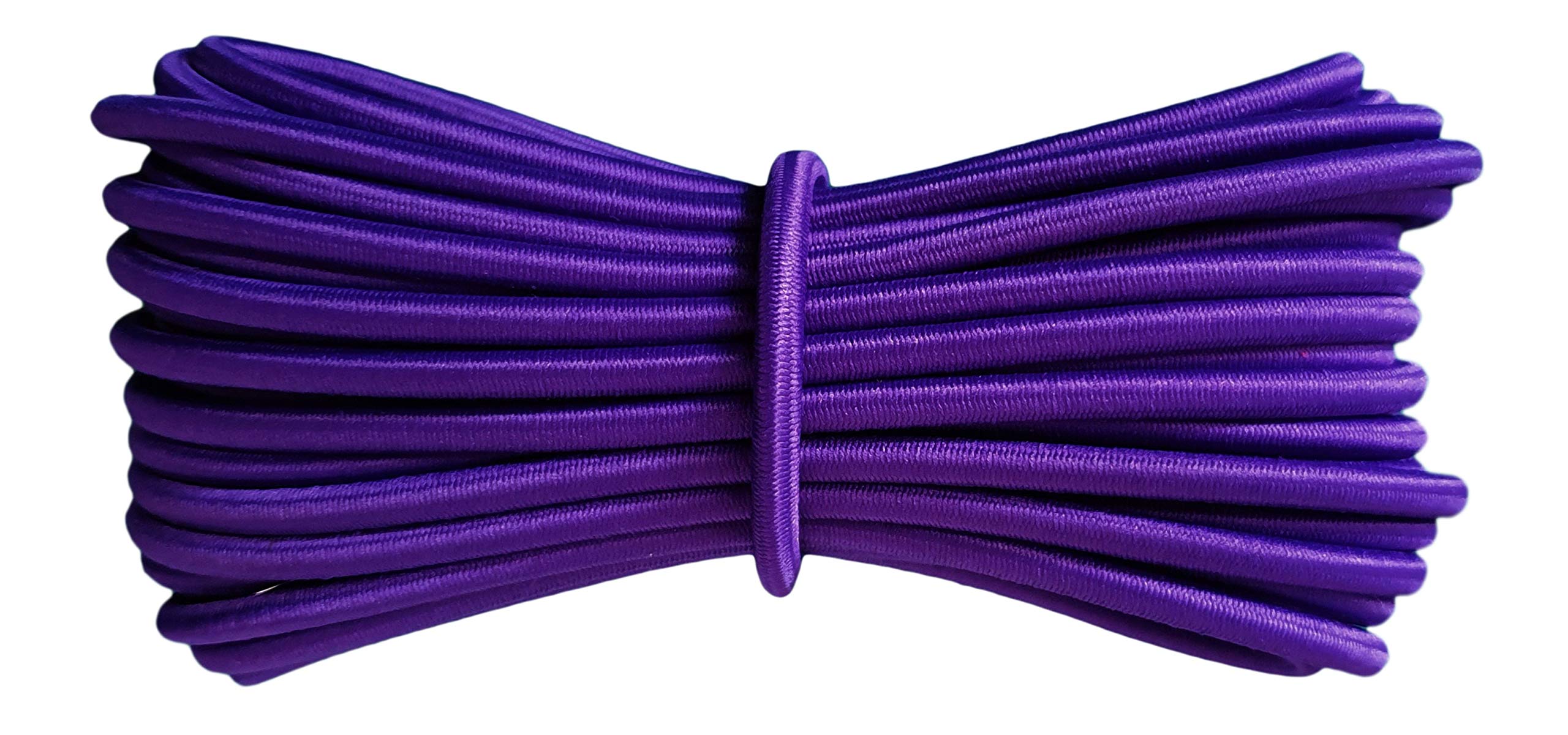 Round Elastic Cord - 5 mm diameter - Purple - 10 metres