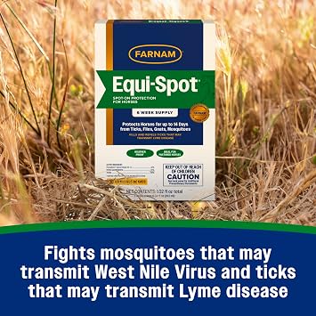 Farnam EQUI-SPOT Spot-on Protection for Horses 6 Week Supply 0.34 Fl Oz