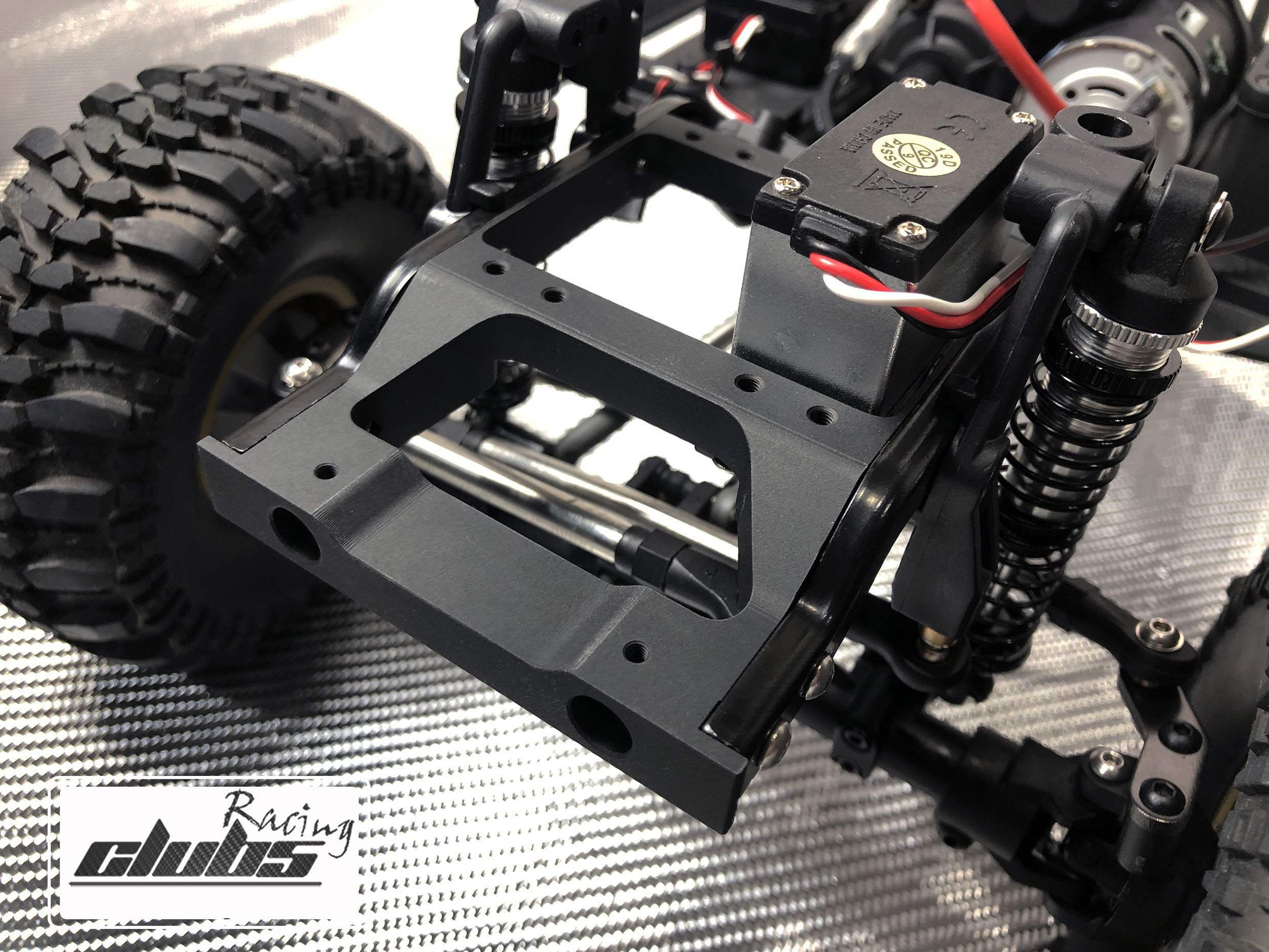 Club 5 Aluminum Servo/Bumper Mount for Element RC Enduro (Black)