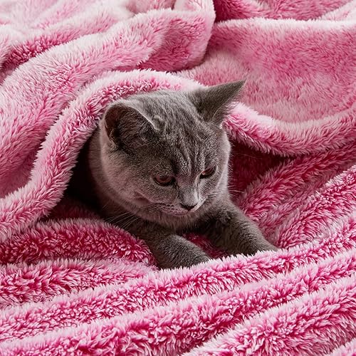 Miniatura 4 de Exclusivo Mezcla Manta de forro polar mullido extra grande, súper suave, esponjosa y cálida para sofá, cama, uso en todas las estaciones (50 x 70