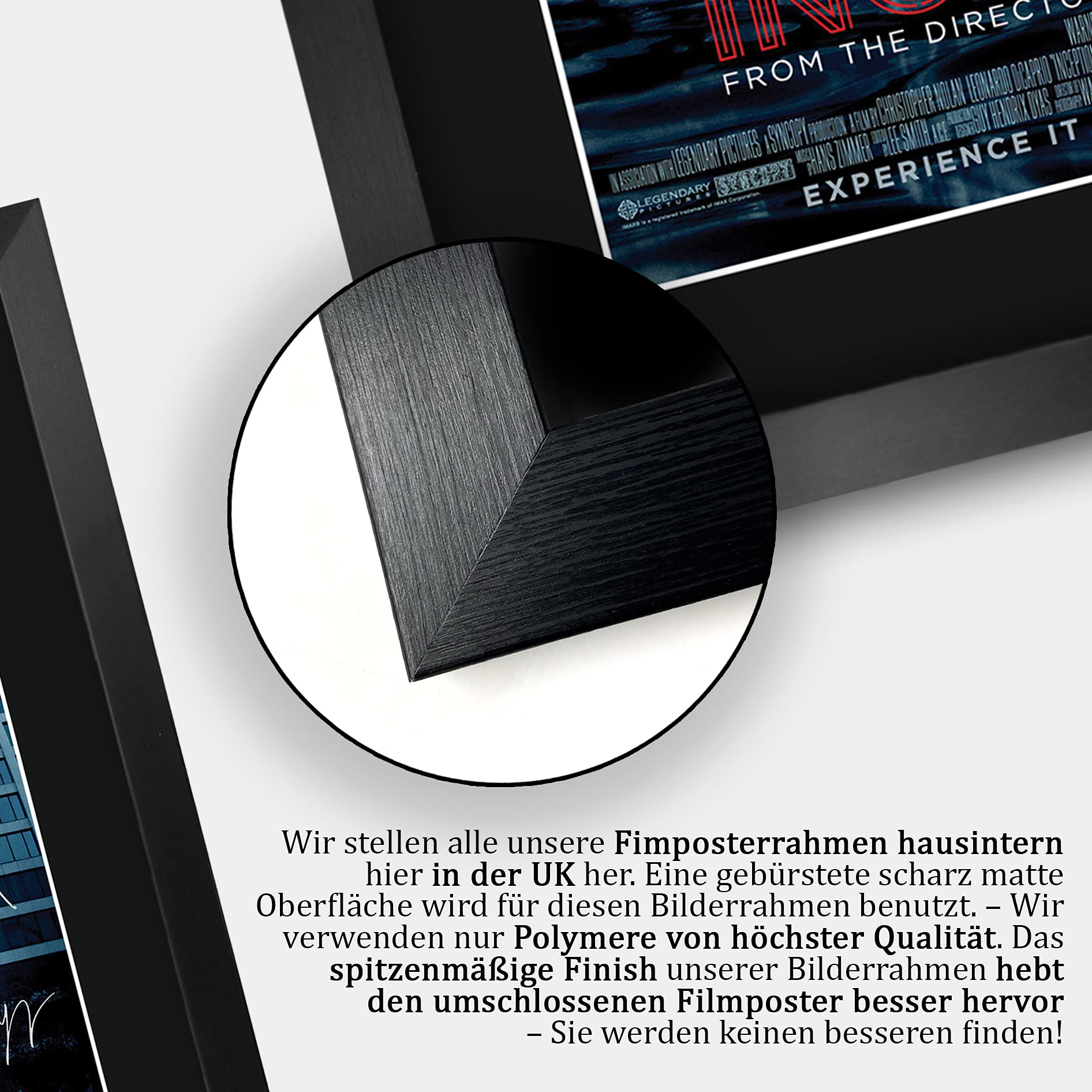 HWC Trading Inception A3 Gerahmte Signiert Gedruckt Autogramme Bild Druck-Fotoanzeige Geschenk Für Leo Dicaprio Filmfans