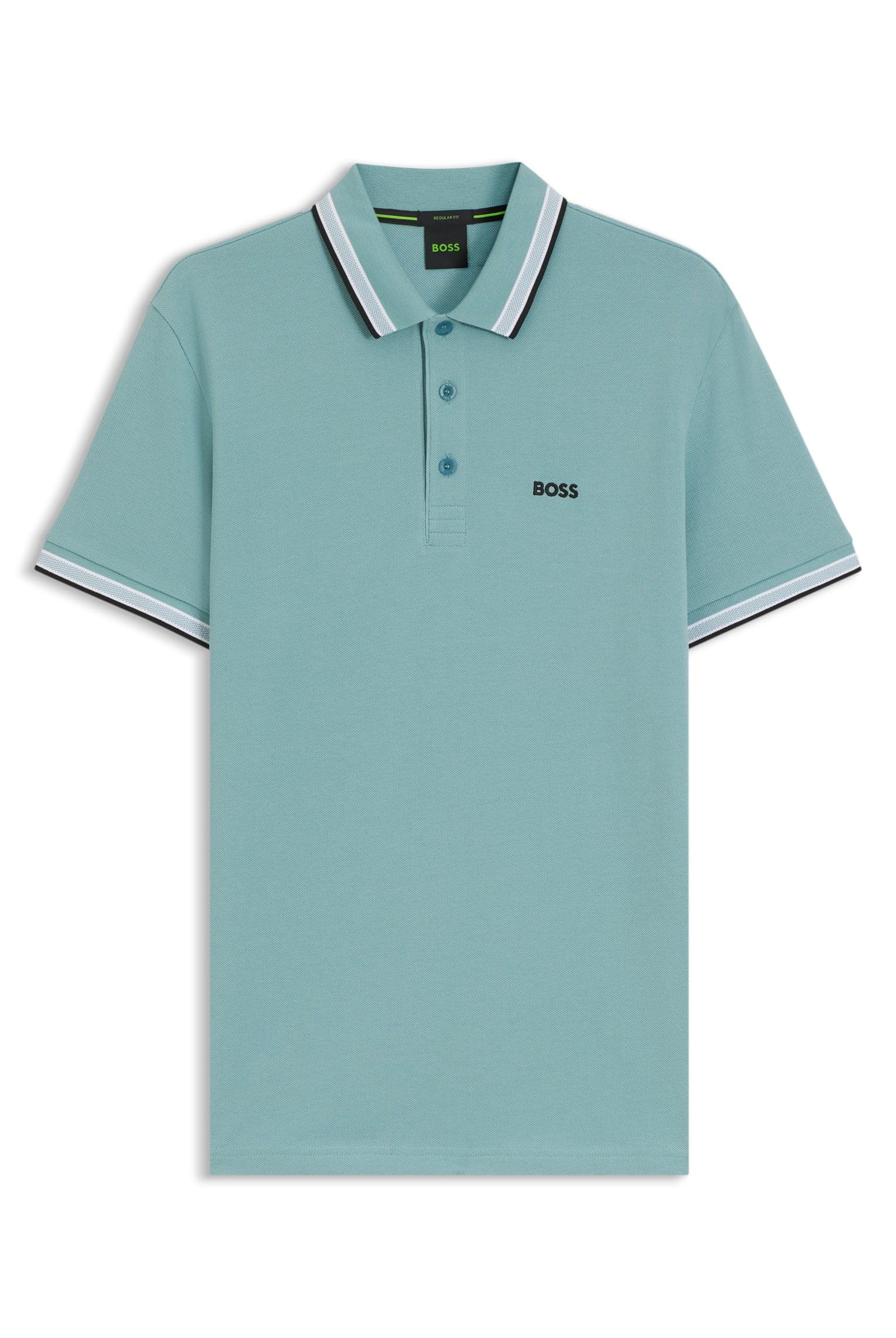 Hugo Men's Green Polo Shirts, Xl, Paddy Polo
