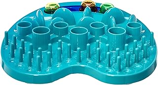 Amazon Basics - Distributore di crocchette interattivo, per animali domestici, blu