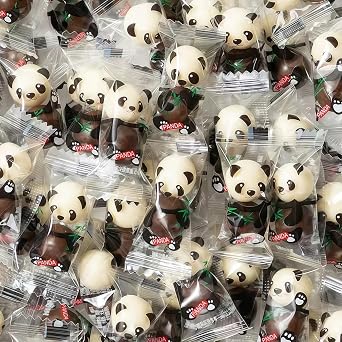 JOIYSVEN - Panda Maltesers | Crispy Filling | Mixed Dark and White Chocolate | Chocolate Candy Snacks | Individually Wrapped | 2g*50 Packs|chocolate covered espresso beans