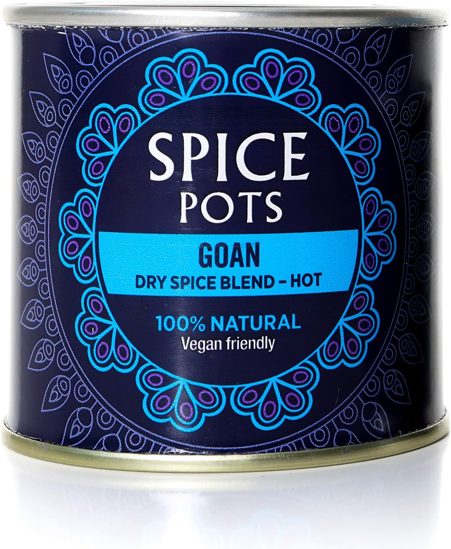 Goan Curry Powder by Spice Pots - 100% Natural Ingredients - Gluten Free & Vegan Indian Curry Powder - Dry Spice Mix For Fish, Chicken & Vegetarian Dishes (Hot Heat) - 80g Pots