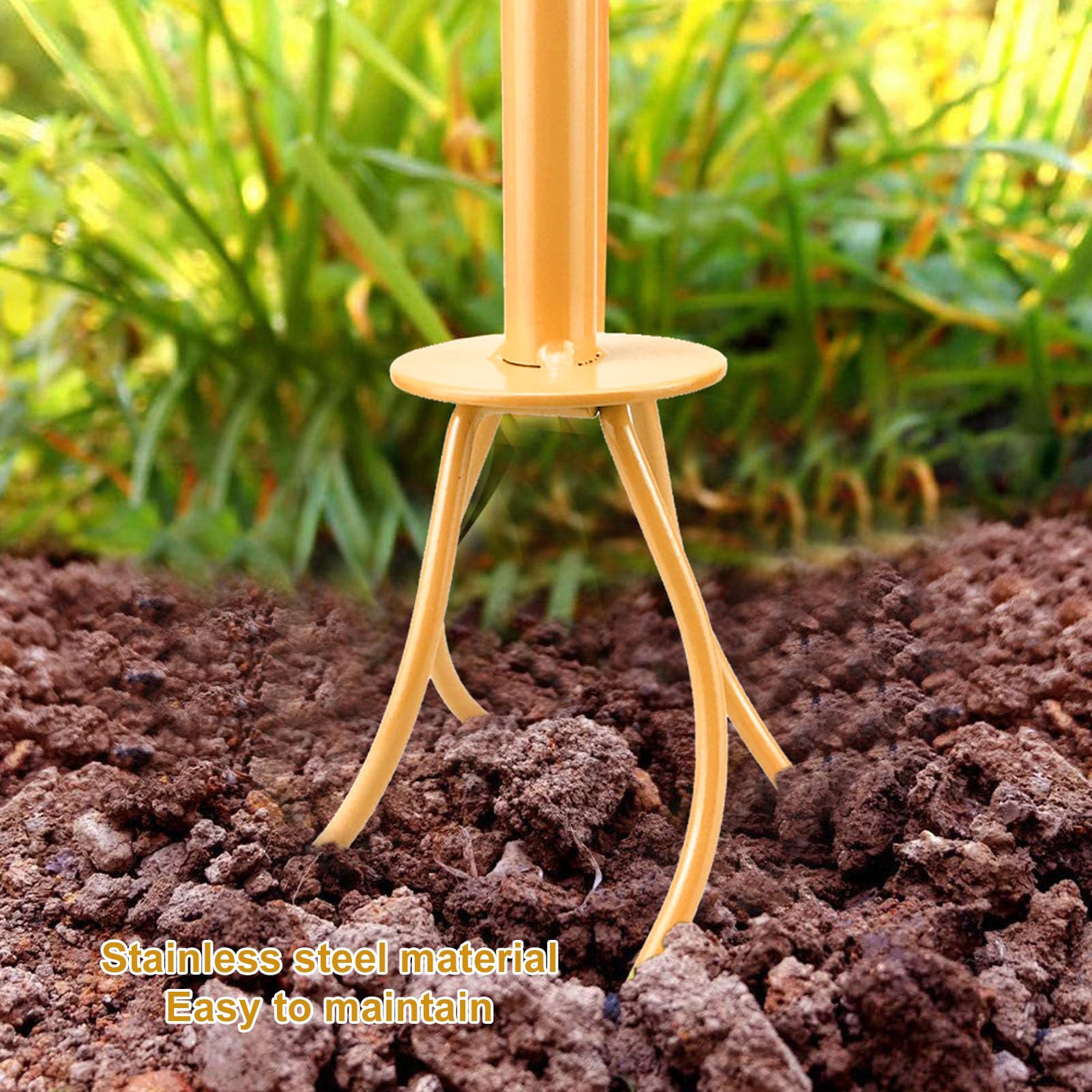 Gartenklauenkultivator, Bodenbelüfter aus Edelstahl