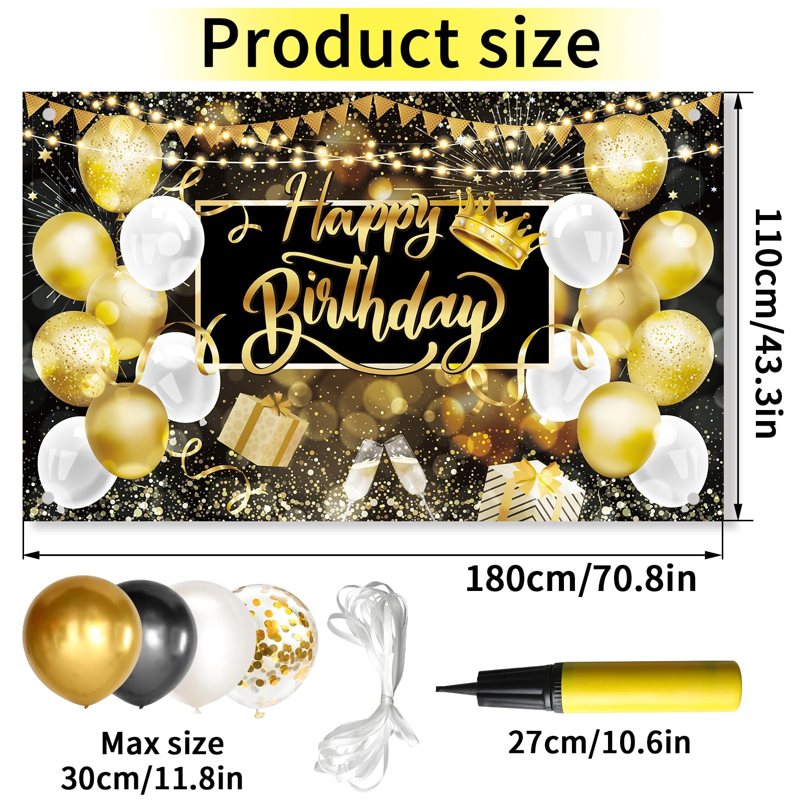 Baiyiguiyi Oh Bébé Toile De Fond Bannière Paillettes Papillon Fleurs