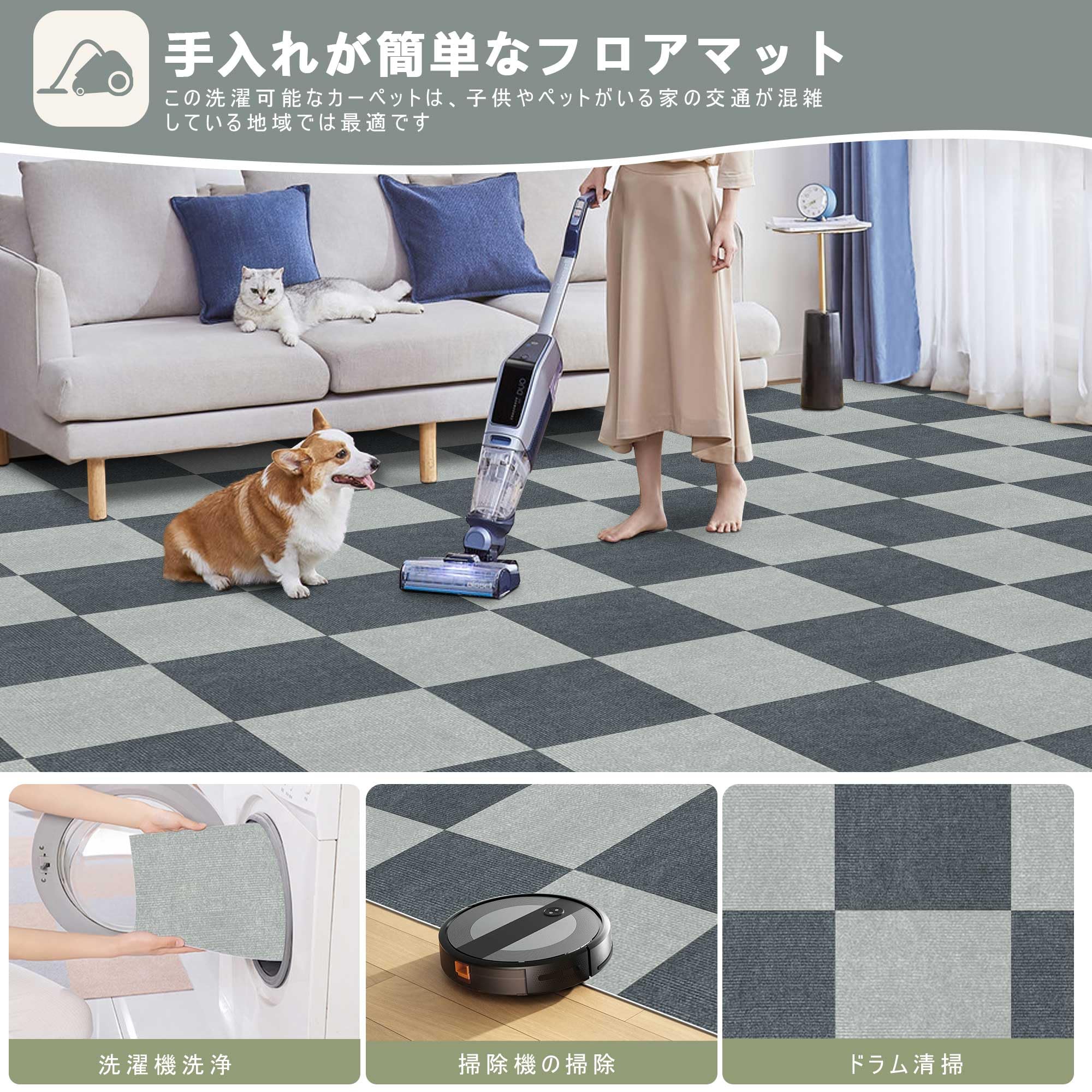 Amazon.co.jp: 【Amazon 限定ブランド】ジョイントマット タイル