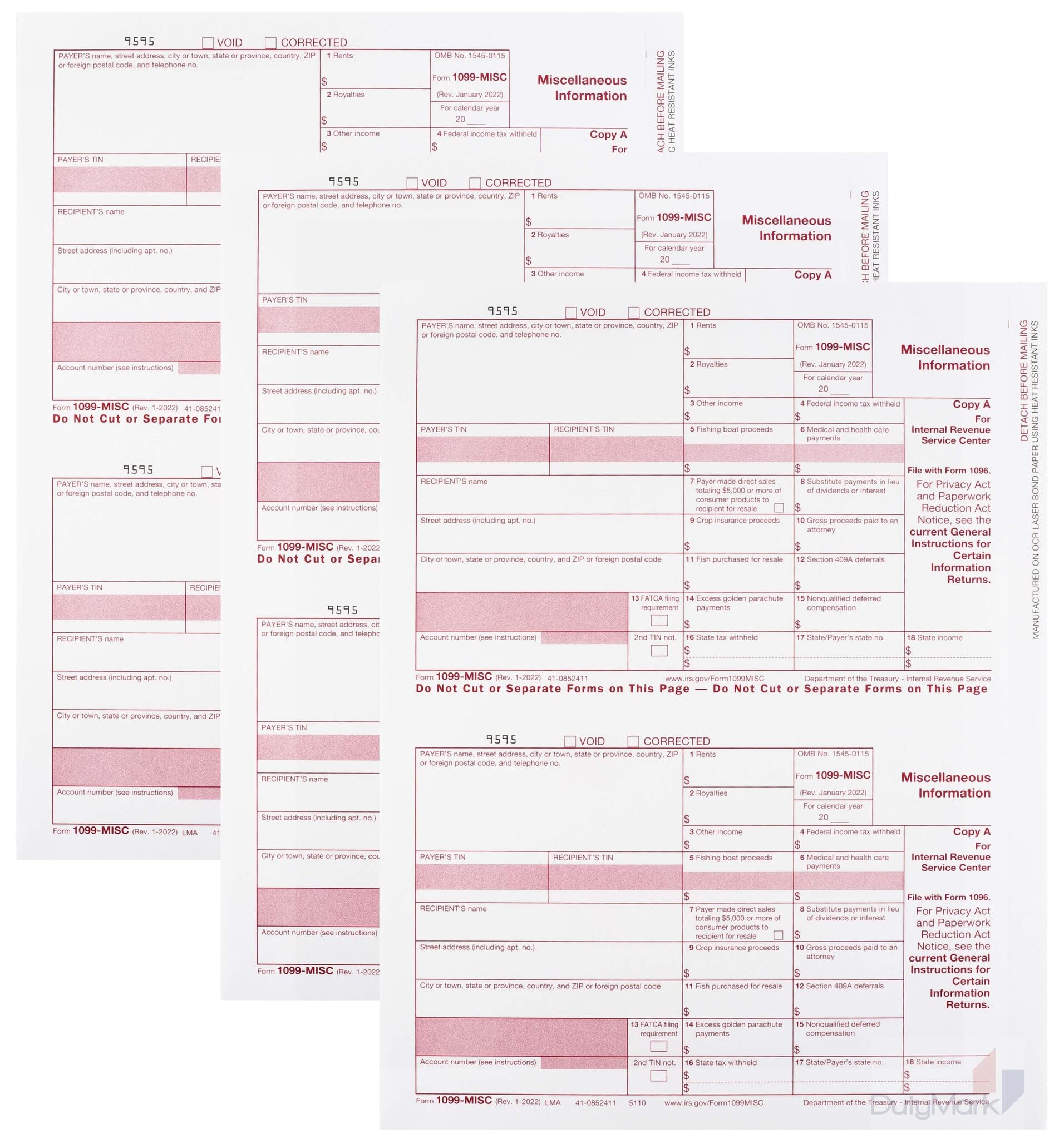 1099 Misc Form 2022