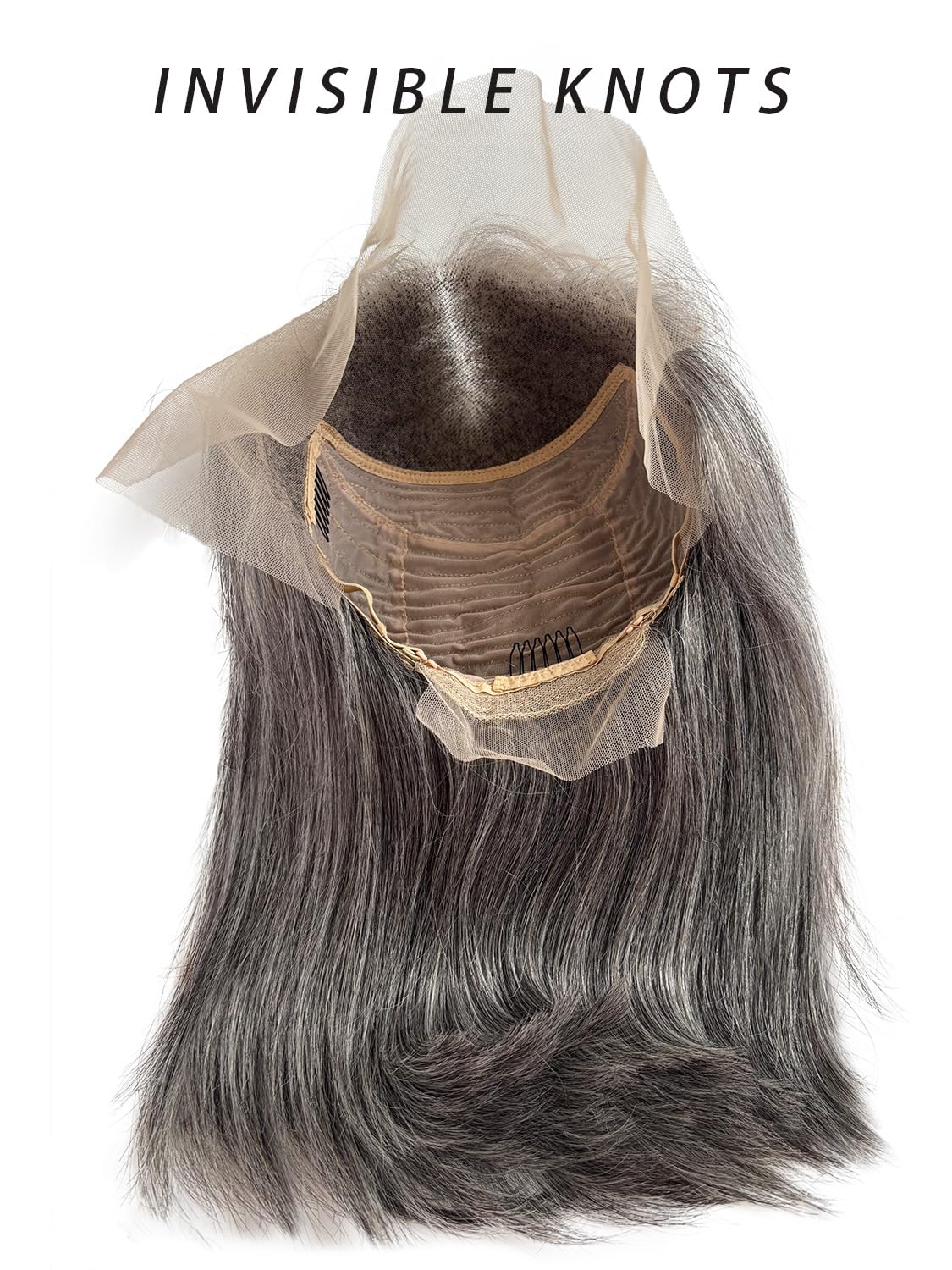 Licoville Salt and Pepper Gray Bob Wigs Human Hair for Black Women 8 Inch 13x4 HD Lace Frontal Wig Gray White Highlighted Salt & Pepper Bob Wig Short 180% Density Grey Lace Front Wig with Highlights