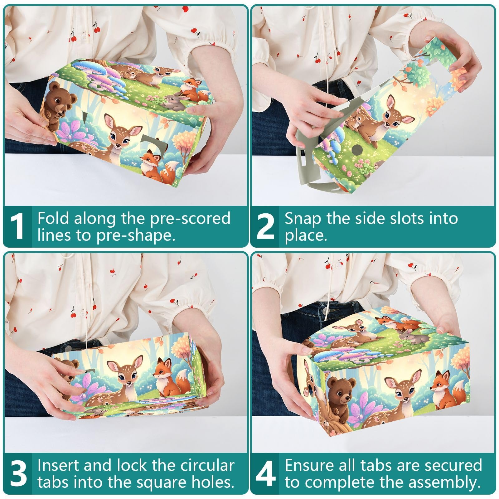 Plastikowy uroczy pastelowy organizer na dokumenty