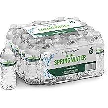 Amazon Grocery, Natural Spring Water, 16.9 Fl Oz (Pack of 24)