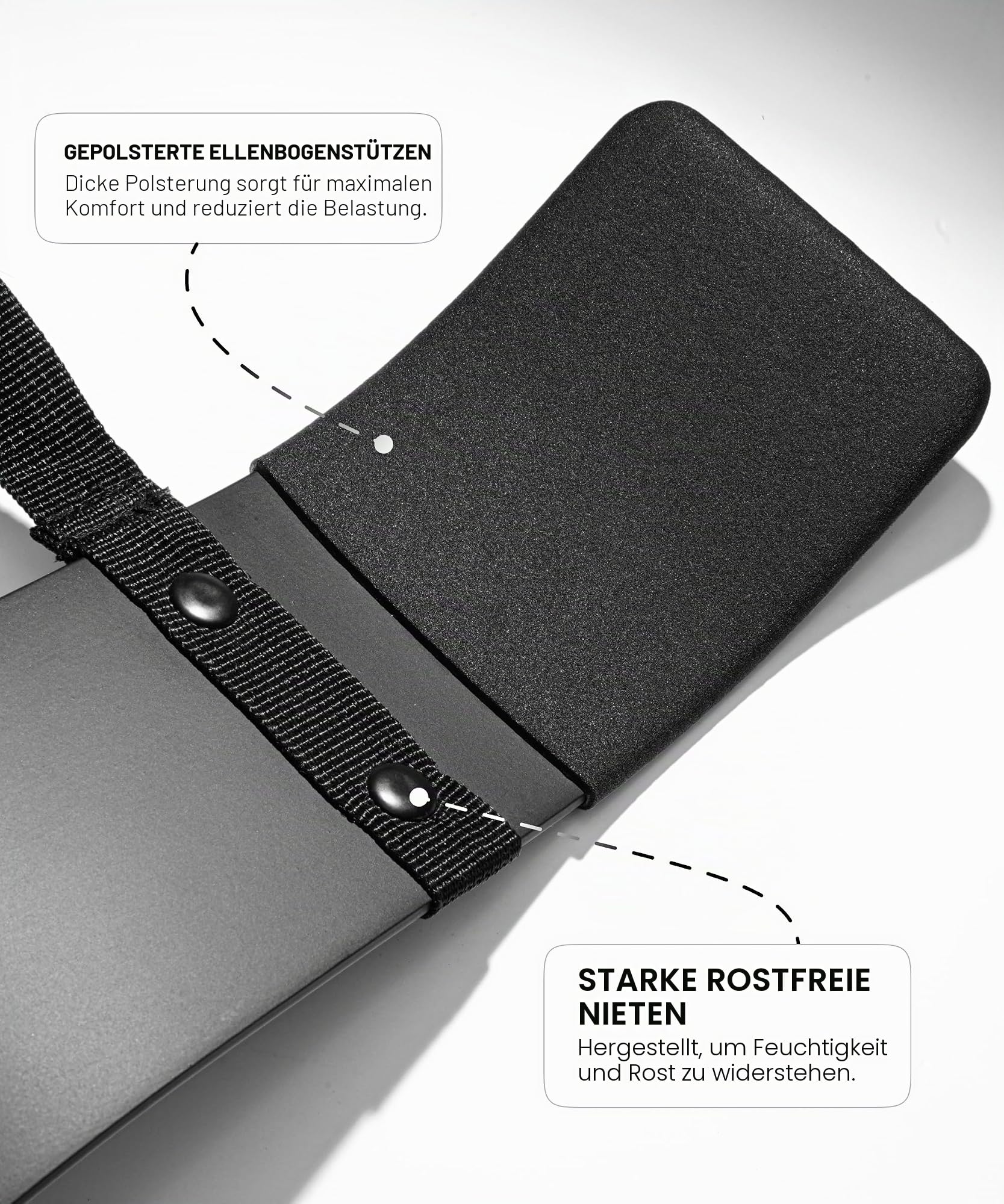 DMoose Fitness Arm Blaster für Bizeps und Trizeps - Premium Nackenpolster Unterstützung mit verstellbaren Riemen - Bicep Blaster für Krafttraining und Bizeps Workout Ausrüstung