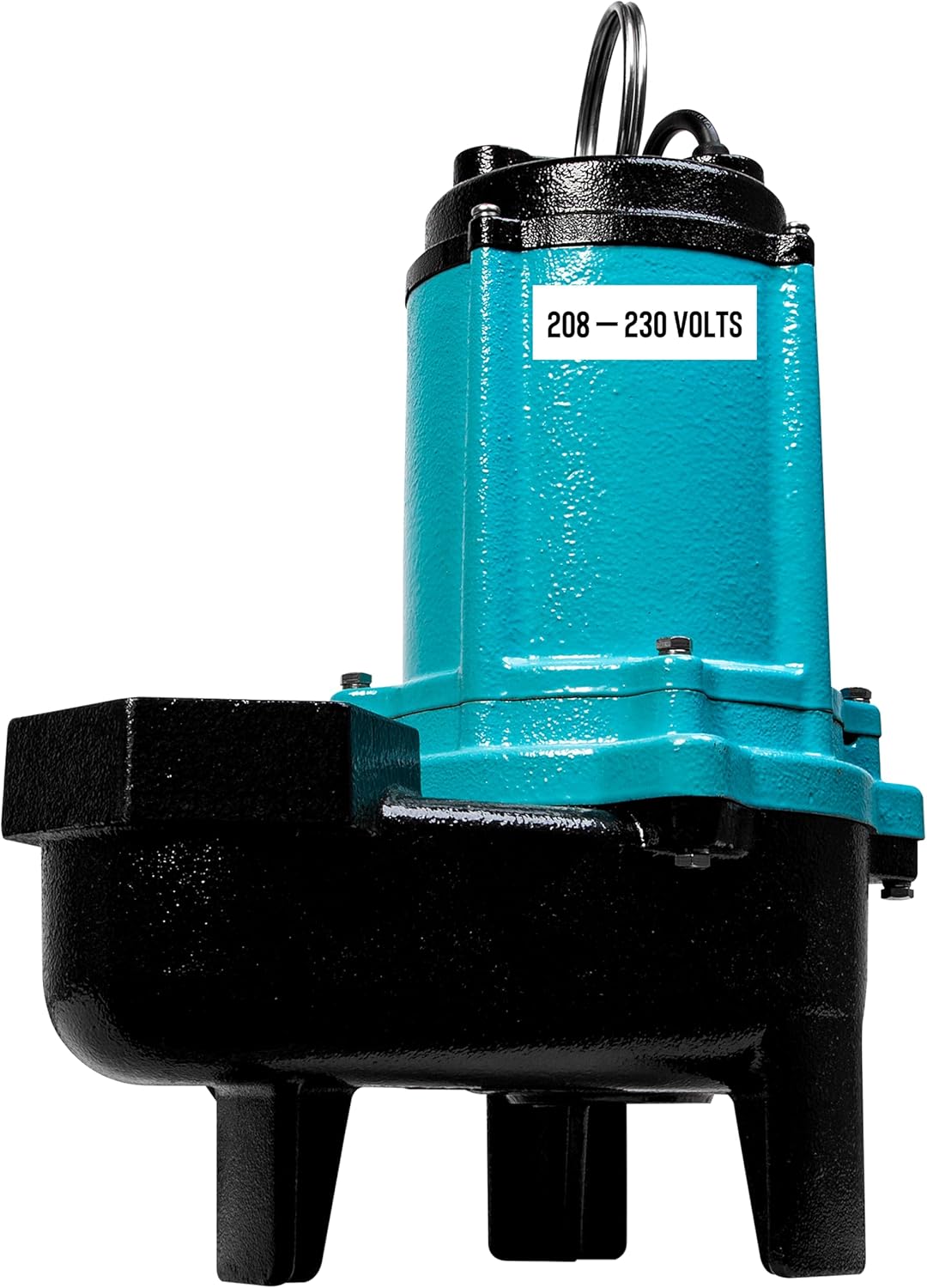 Little Giant 10SC-CIM, 208-230-Volt, 7200 GPH, 1/2 HP Manual Cast Iron Sewage/Effluent Pump (No Switch) with 3-inch FNPT Discharge and 20-Ft. Cord, Blue, 511436