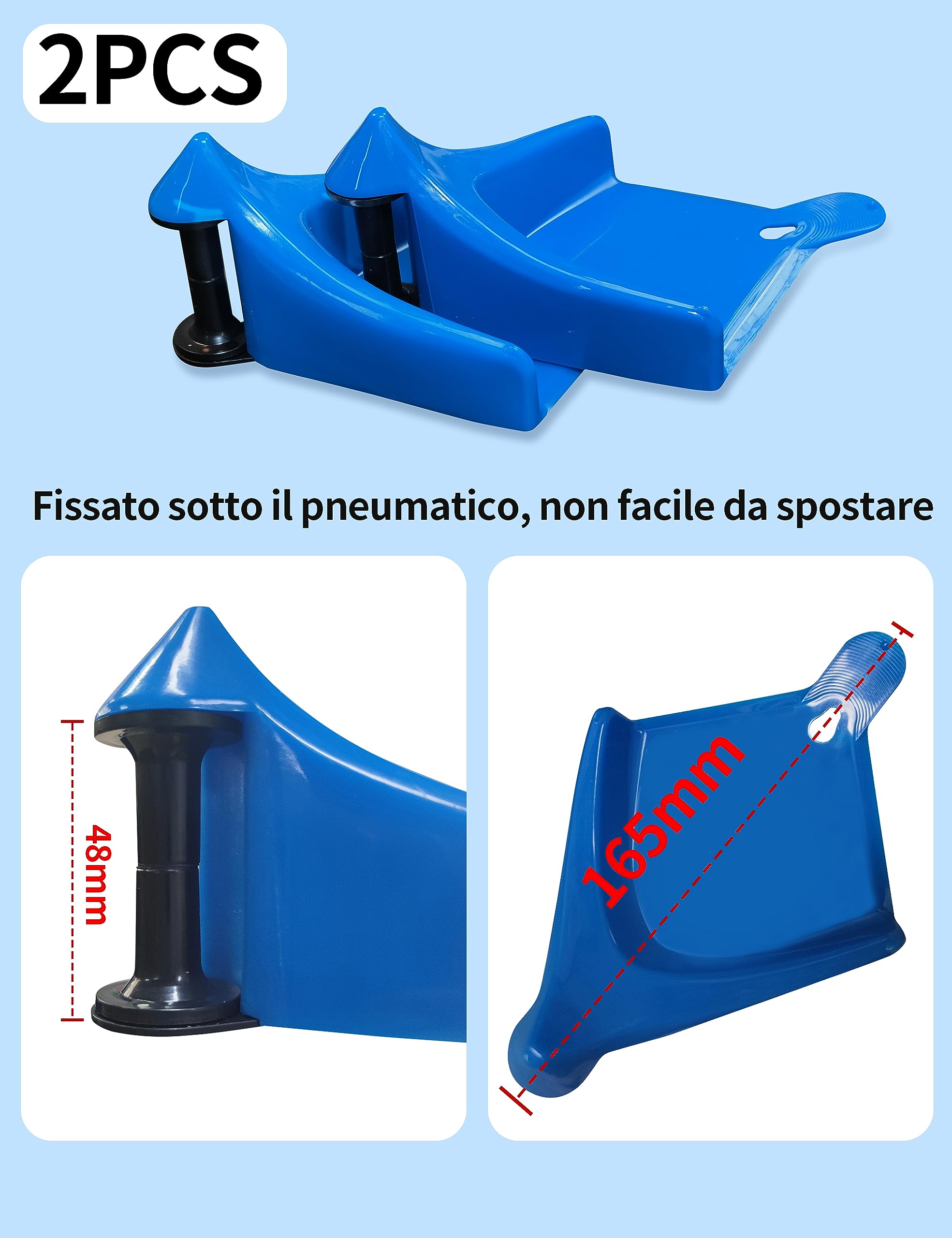 Guida Per Tubi Auto - 2 Pezzi, Impedisce Blocco Pneumatici, Materiale ABS, Per Lavaggio - Foto 6