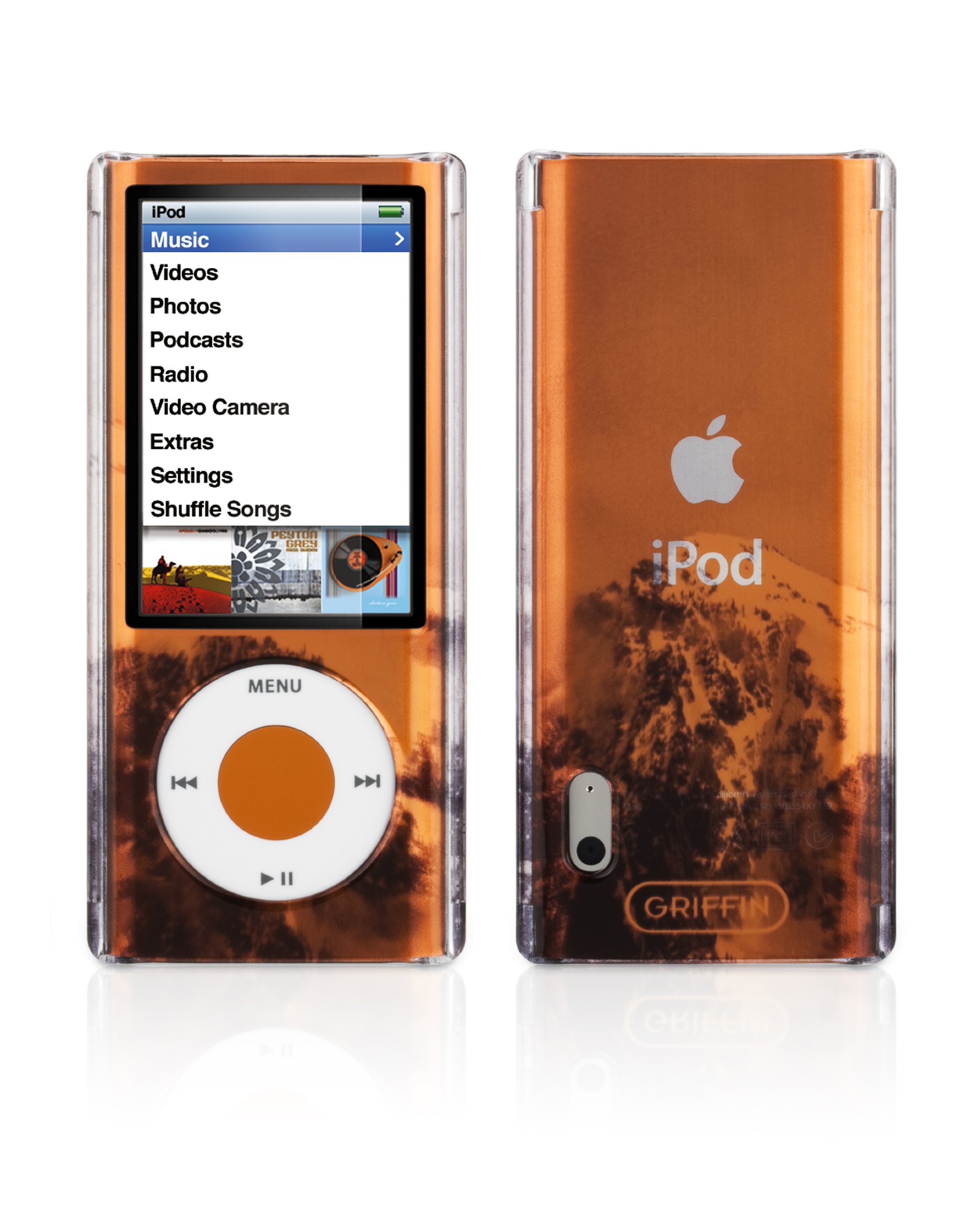 Griffin iClear Sketch Polycarbonate Case for iPod nano 5G-Summit Black