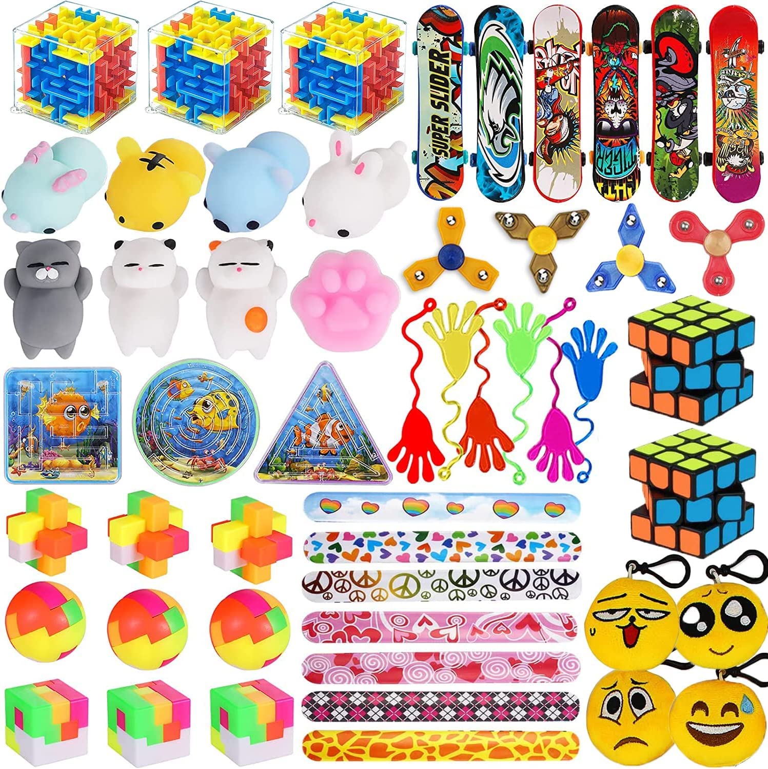 Buy 52 PCS Party Favors for Kids 8-12, Prize Box Toys Treasure Chest ...