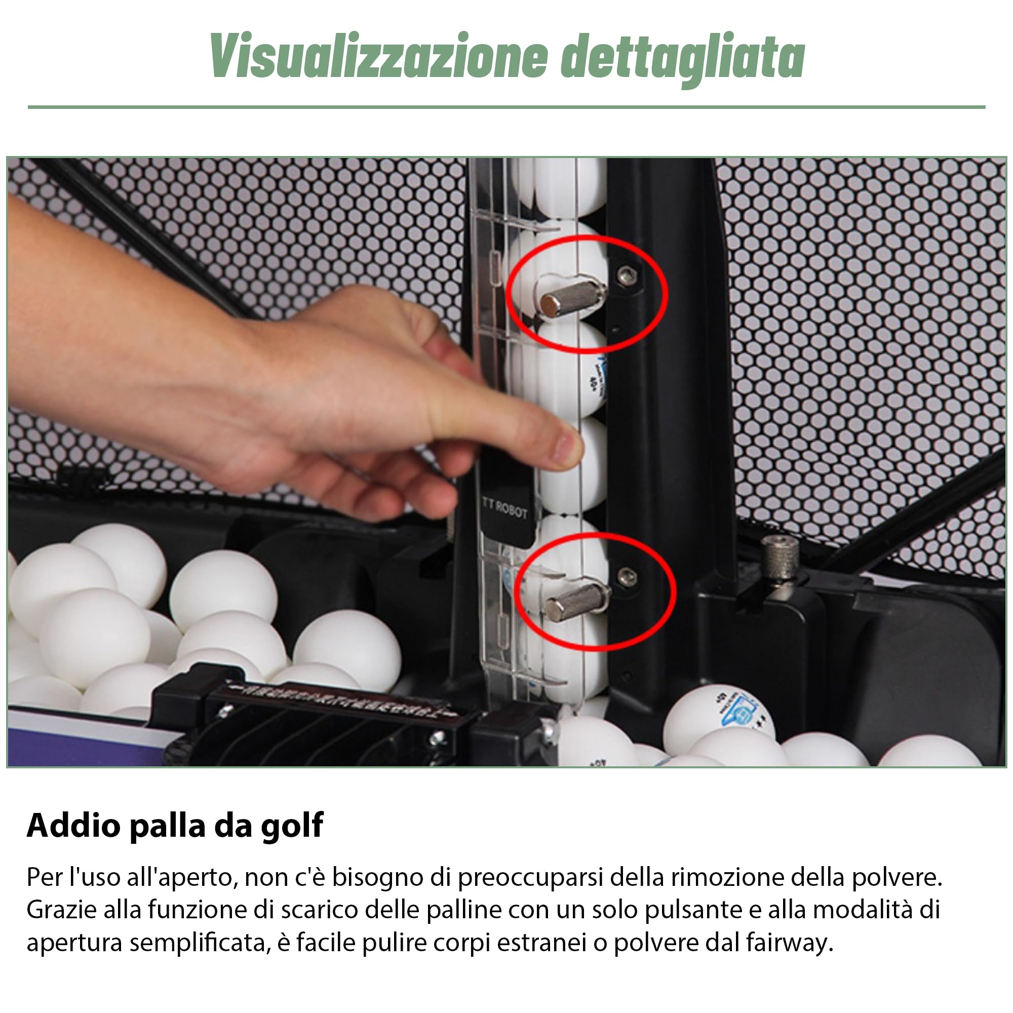 Robot de Ping Pong, máquina para Pelotas de Robot de Ping-Pong con Red, para Entrenamiento Individual y sin recolección Manual de Pelotas