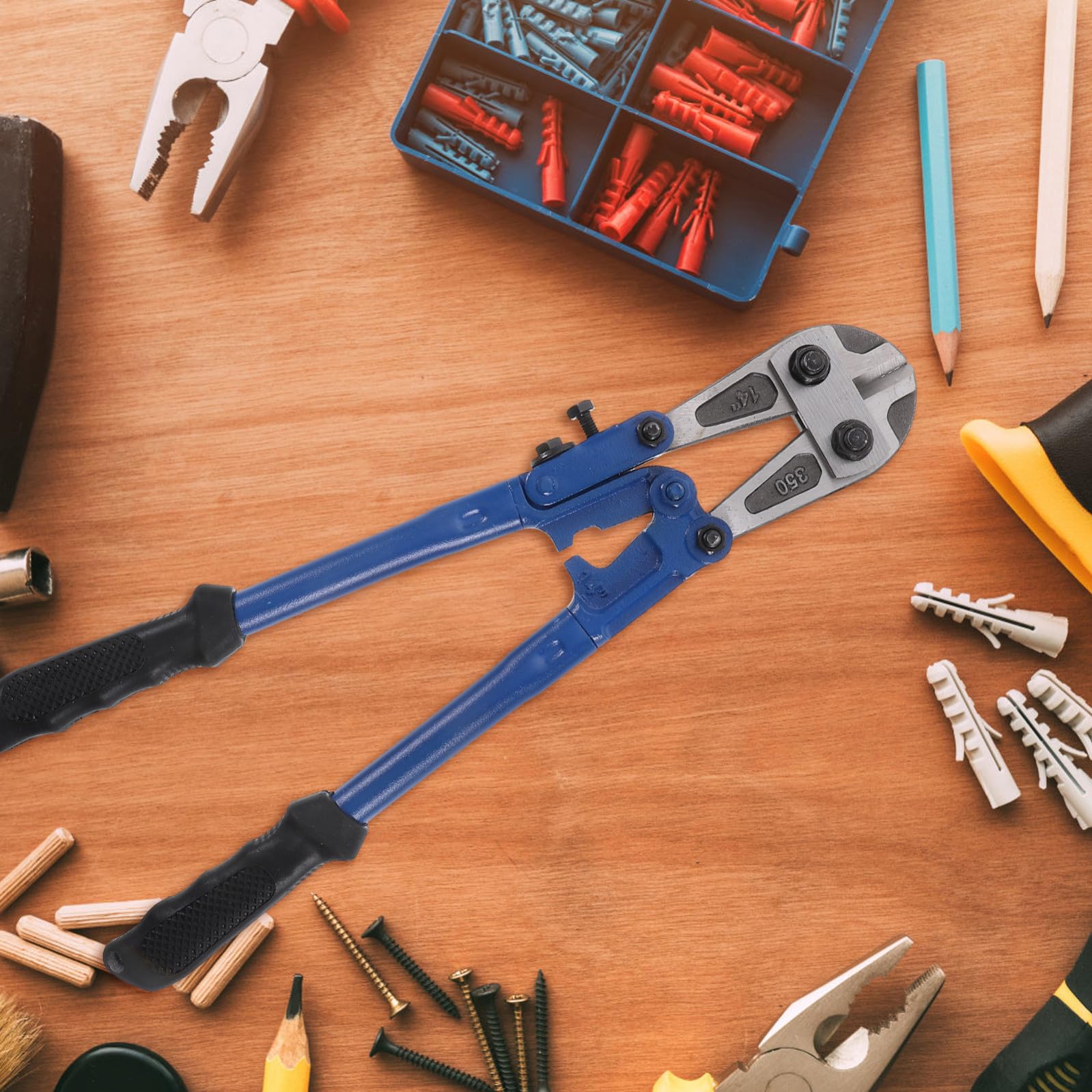Zerodeko Pinza Tronca Filo 14 Pollici in Acciaio T8 Design Ergonomico Risparmio Manodopera per Varie Occasioni Impugnatura in Gomma Resistente