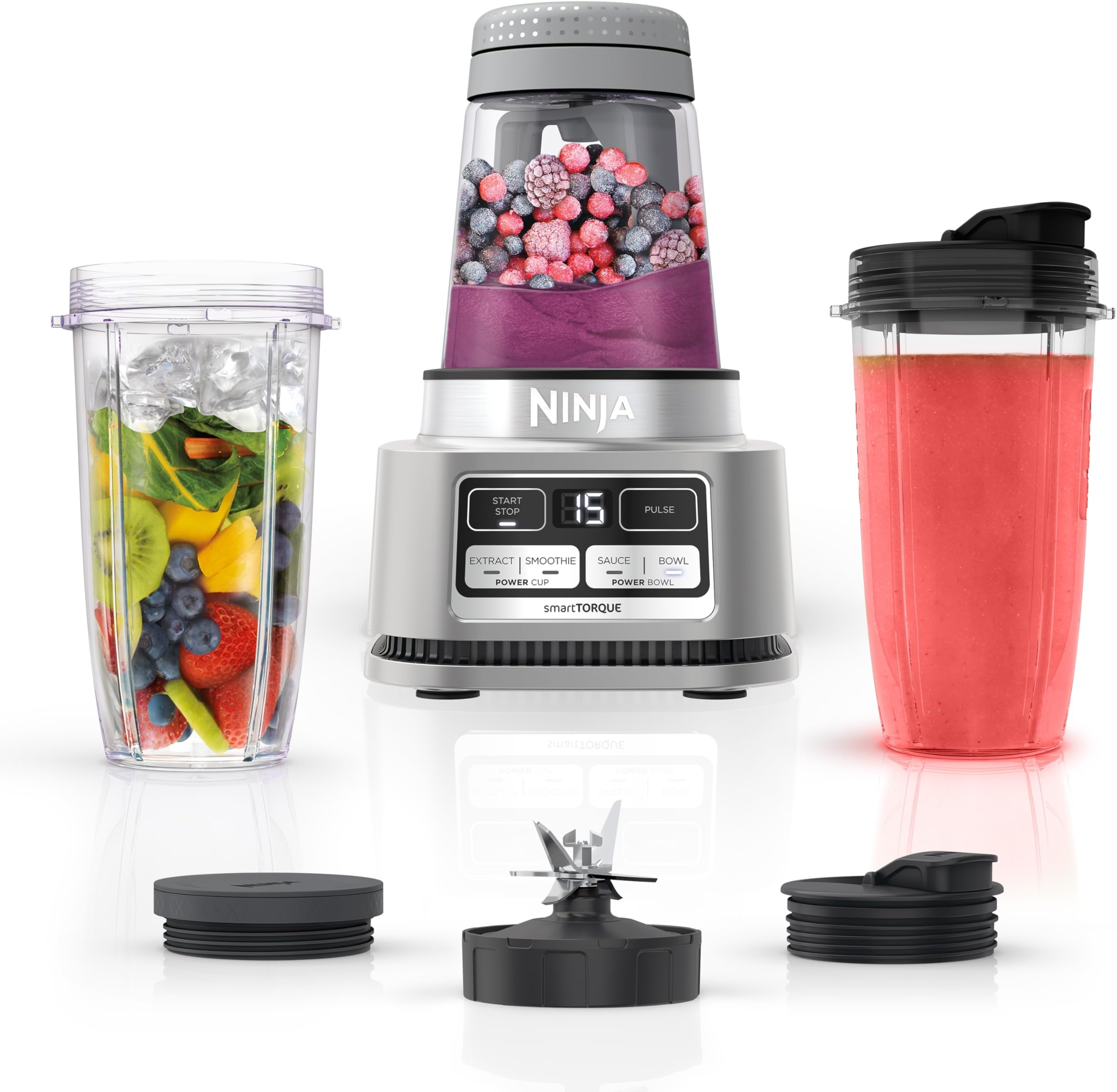 Ninja Foodi SS101 Smoothie Bowl Maker and Nutrient Extractor* 1200WP smartTORQUE 4 Auto-iQ Presets. One base, multi-functions