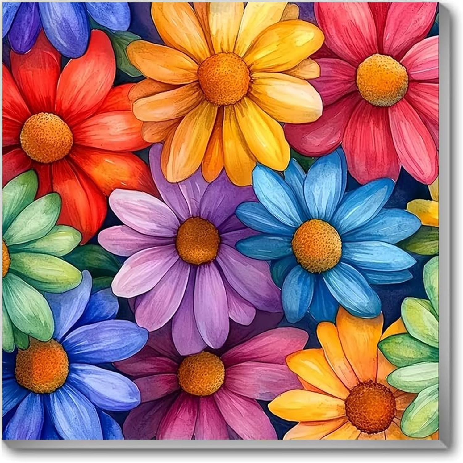 Paint by Numbers Kit for Adults,Wildflowers DIY Paint by Number With Frame