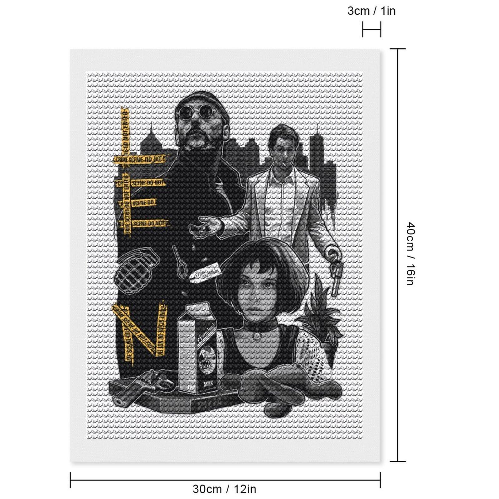 LEON レオン　アート　絵画 Amazon | 5Dダイヤモンドアート LEON映画 レオン DIY