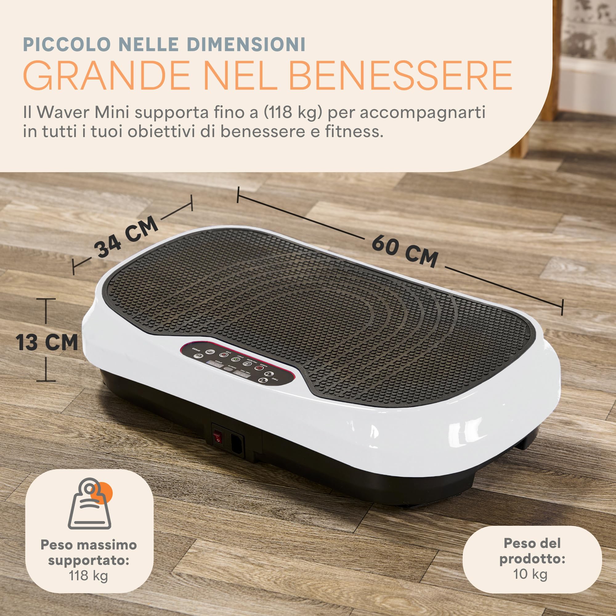 Lifepro Macchina A Pedana Vibrante - Macchina a pedana Vibrante Unisex Adulto