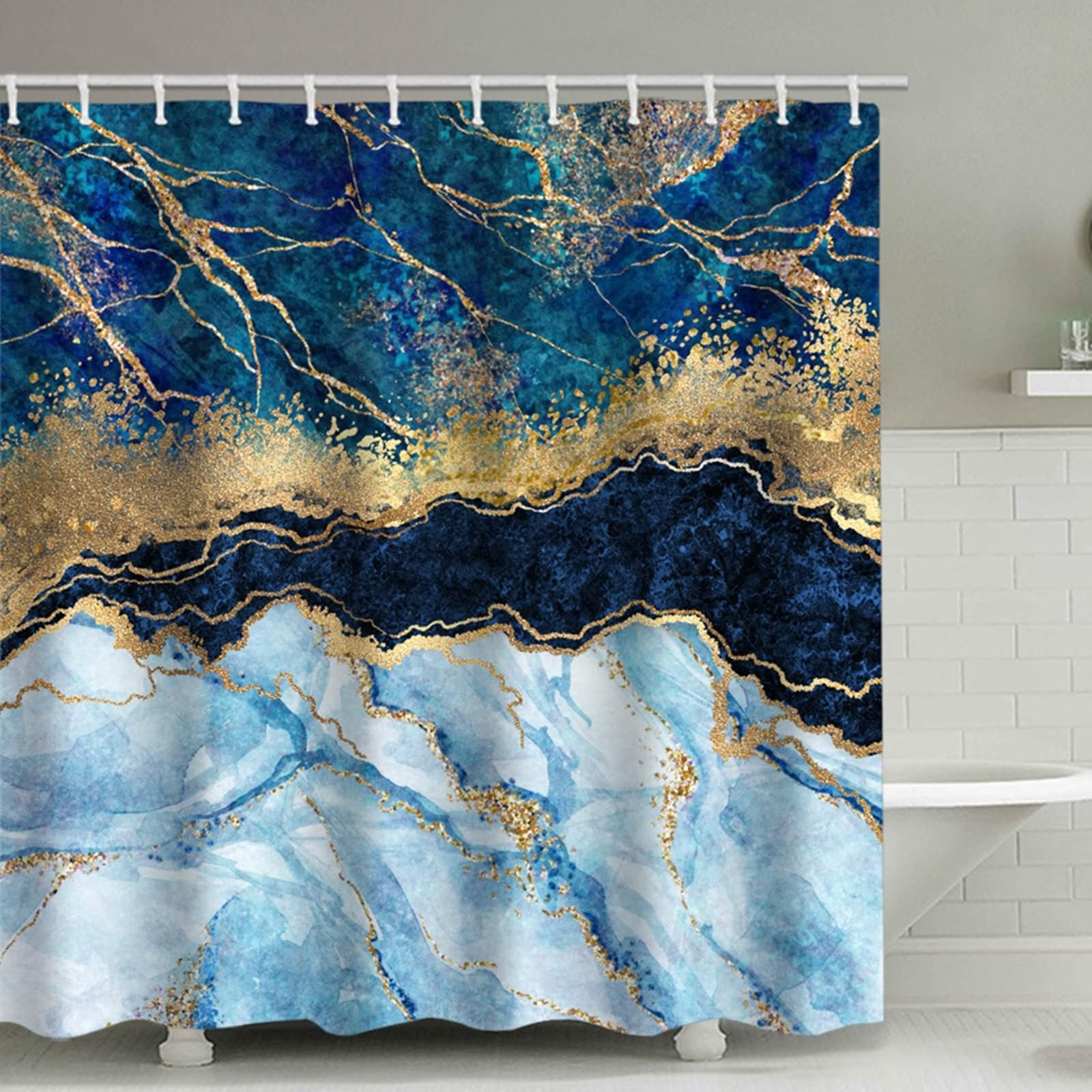Rideau de douche 200x200cm KnSam pour stopper les éclaboussures et l'humidité au sol