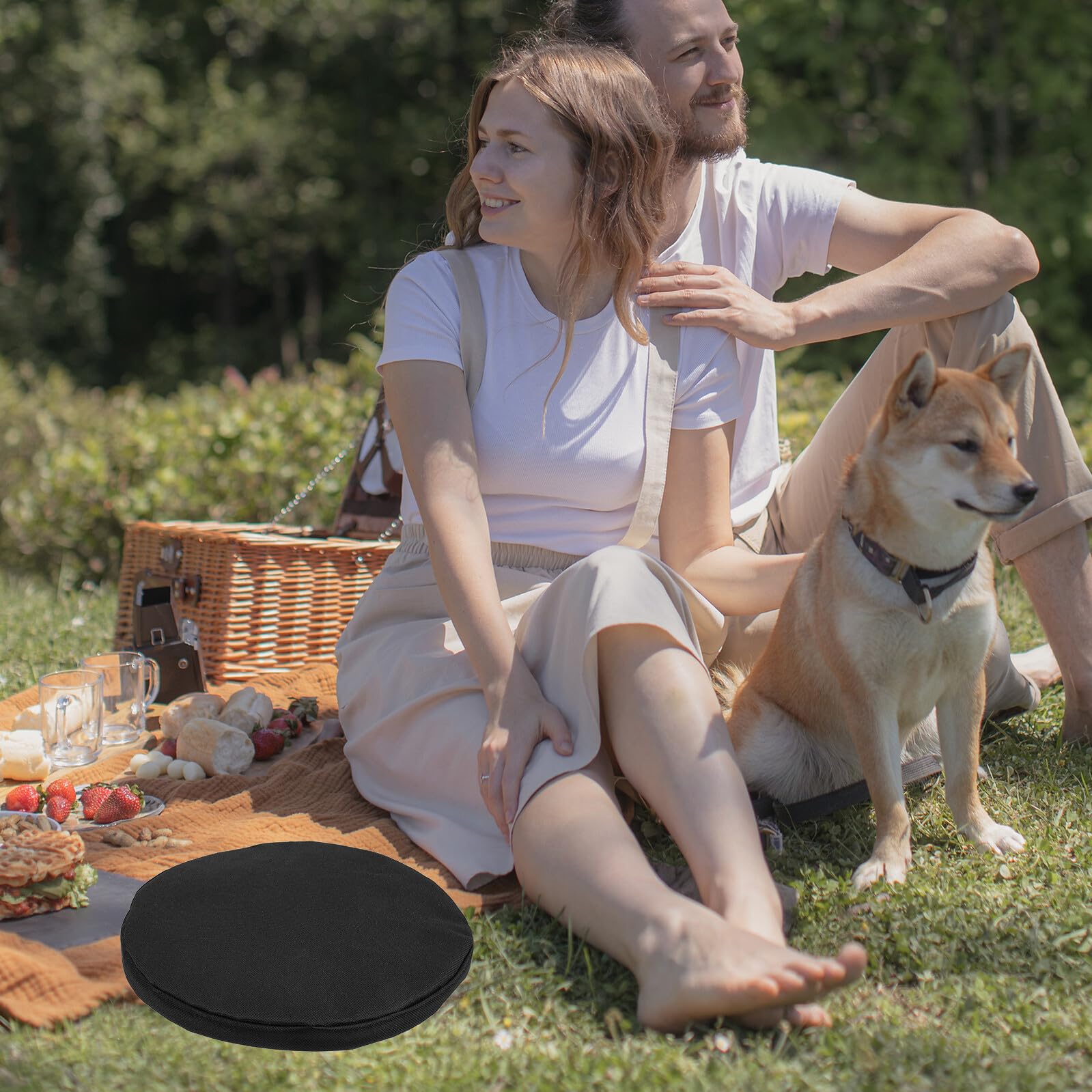 Yardwe 3 Piezas Cojín para Portátil con Acolchada y Oxford para Camping Pesca y Senderismo y Fácil de Transportar