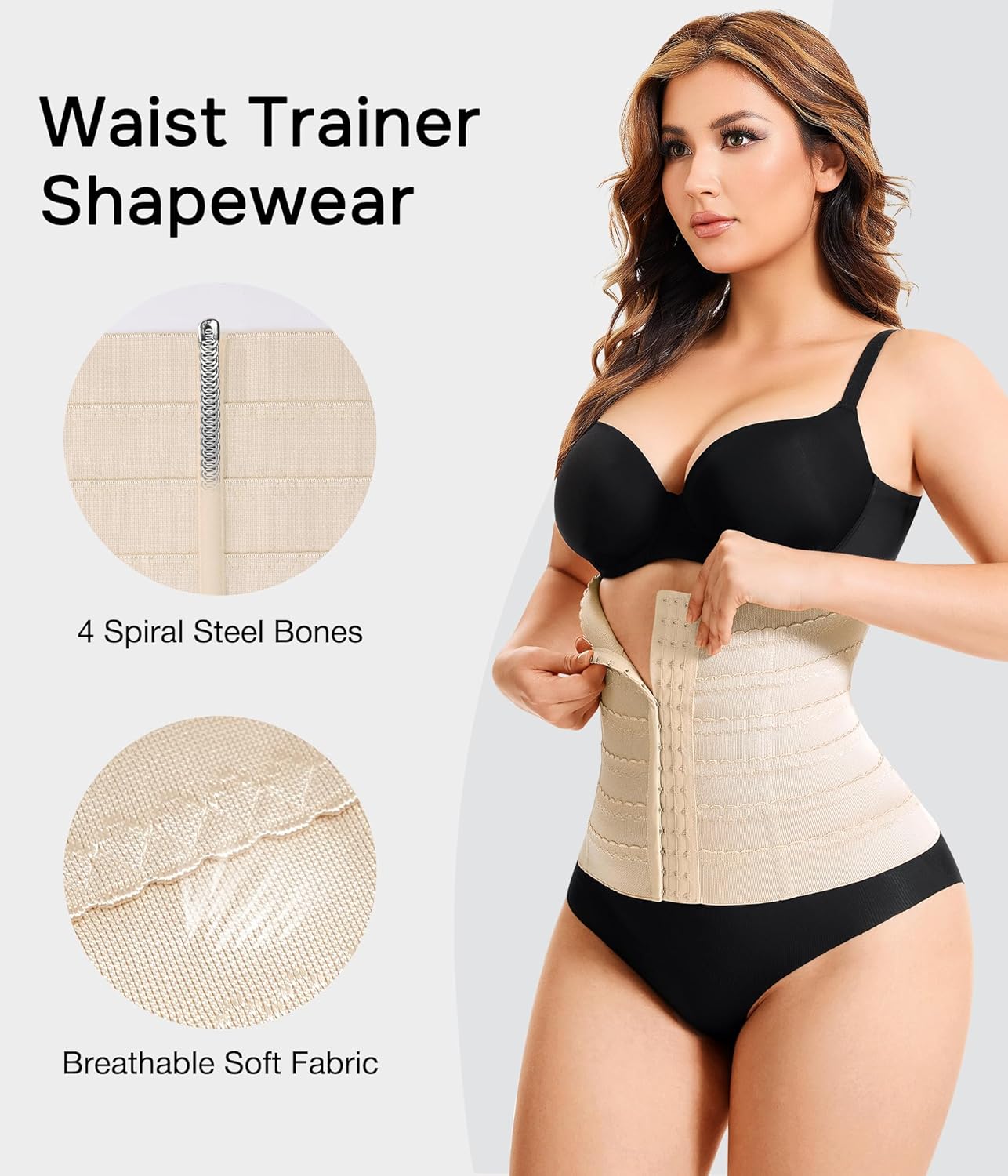 Eleady Waist Trainer for Women Corset Shapewear Tummy Control Adjustable Belly Binder Post Partum - Image 5