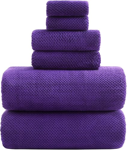 Miniatura 15 de YTYC Toallas, toallas de baño de gran tamaño de 39 x 78 pulgadas para adultos, toallas de baño de lujo, juegos extra grandes para baño, microfibra