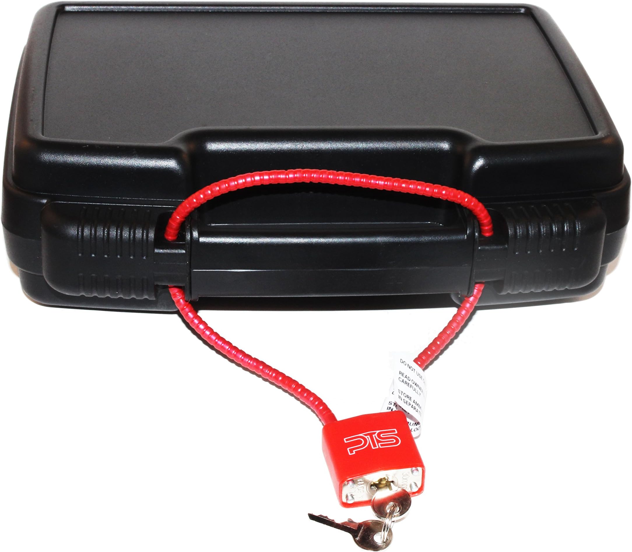 Single Pistol Case - Secure Premium Hard Plastic Gun Cases - Easy to Lock - Locking System Seals Case Tight - Fits Full Size Handgun - Foam Interior - Great for Transport in Car - Fits most Glock, Smith and Wesson (S&W), Ruger, Colt, Beretta, etc.