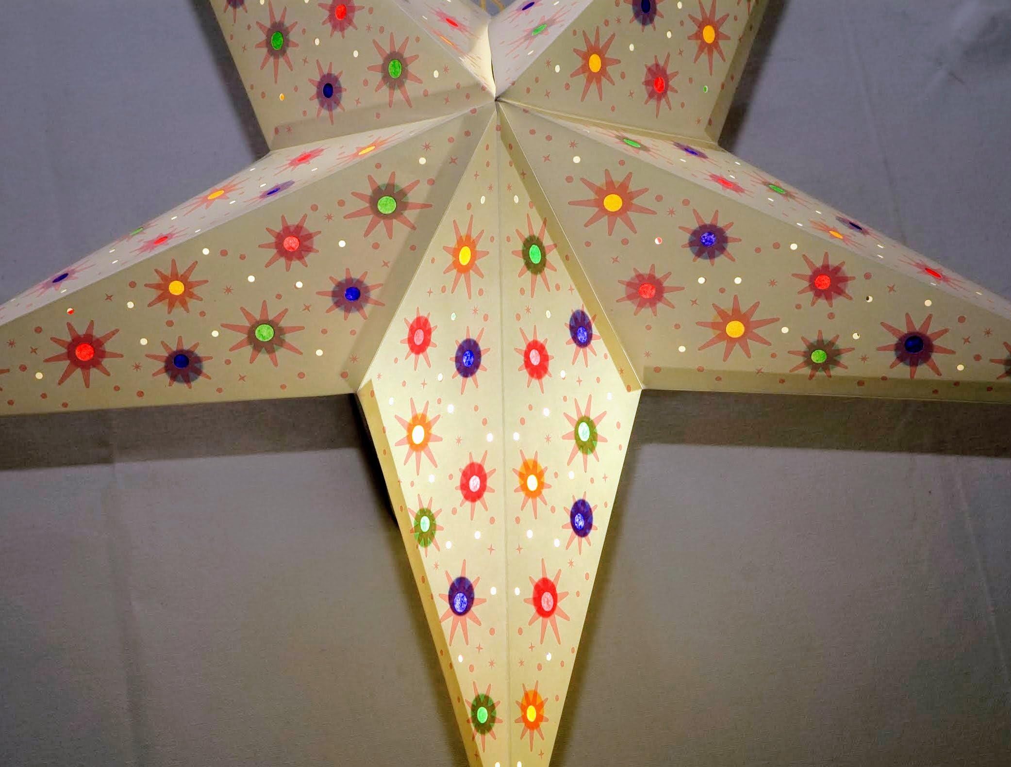 Fairy Twinkles 5 Point Paper Star Lantern (Pink) by UMTA