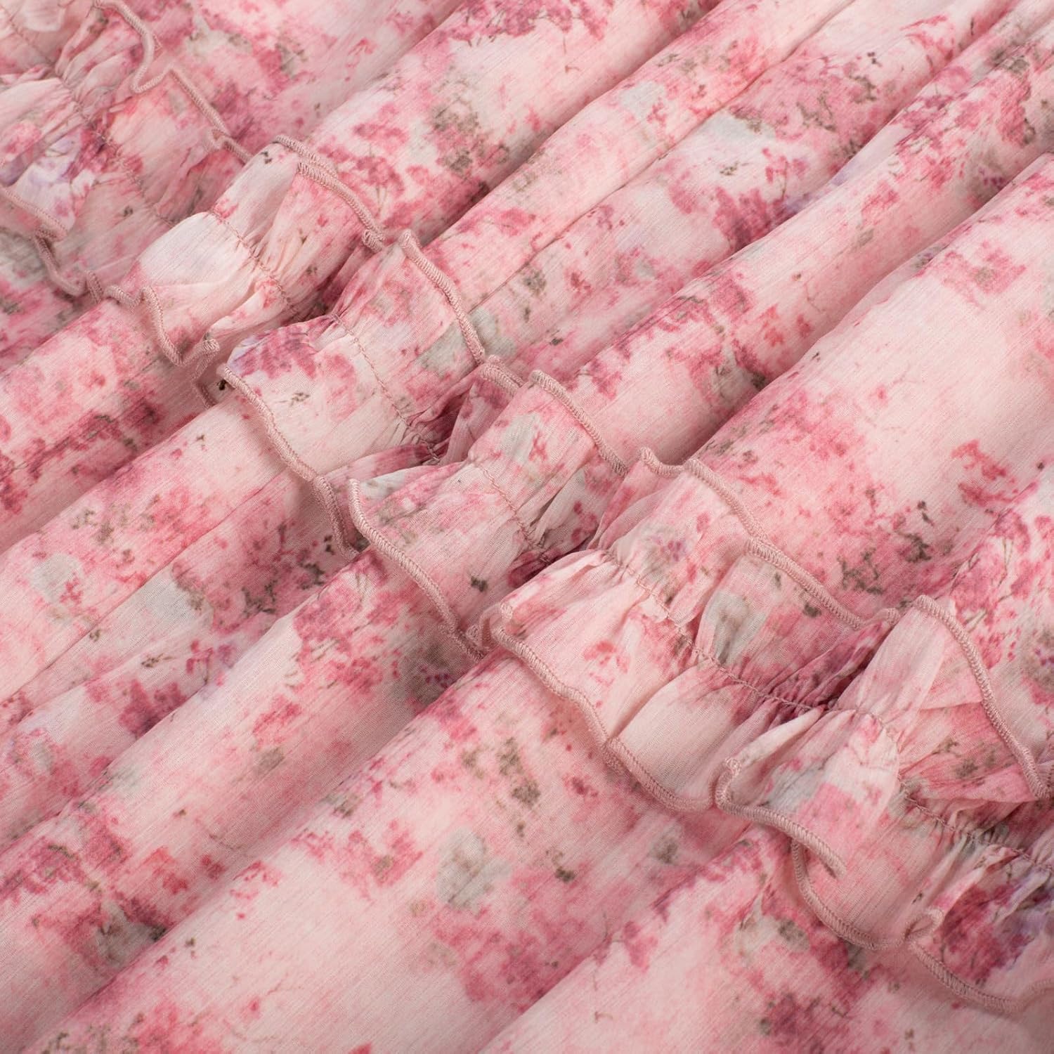 SCARLET DARKNESS Floral Dress for Women 2026 Flowy Sundress Smocked Cottagecore Dresses - Image 6