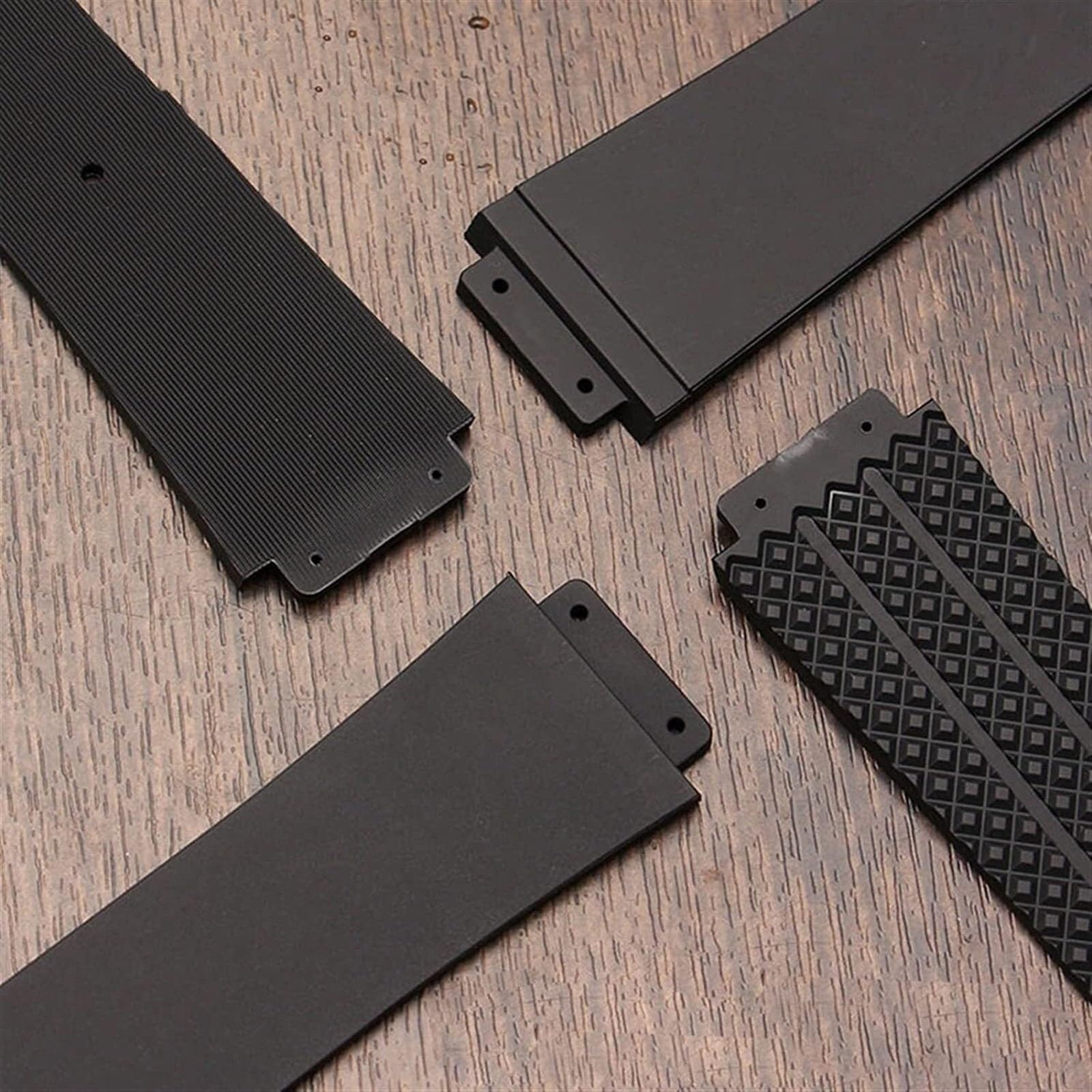 pour la Bande de Montre Authentique Boucle en Acier Inoxydable Sangle en Caoutchouc 25 * 19 mm