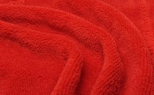 Miniatura 7 de Manta de forro polar rojo pequeña manta de felpa para sofá, franela suave y ligera de microfibra de viaje, 50 x 60 pulgadas (rojo)