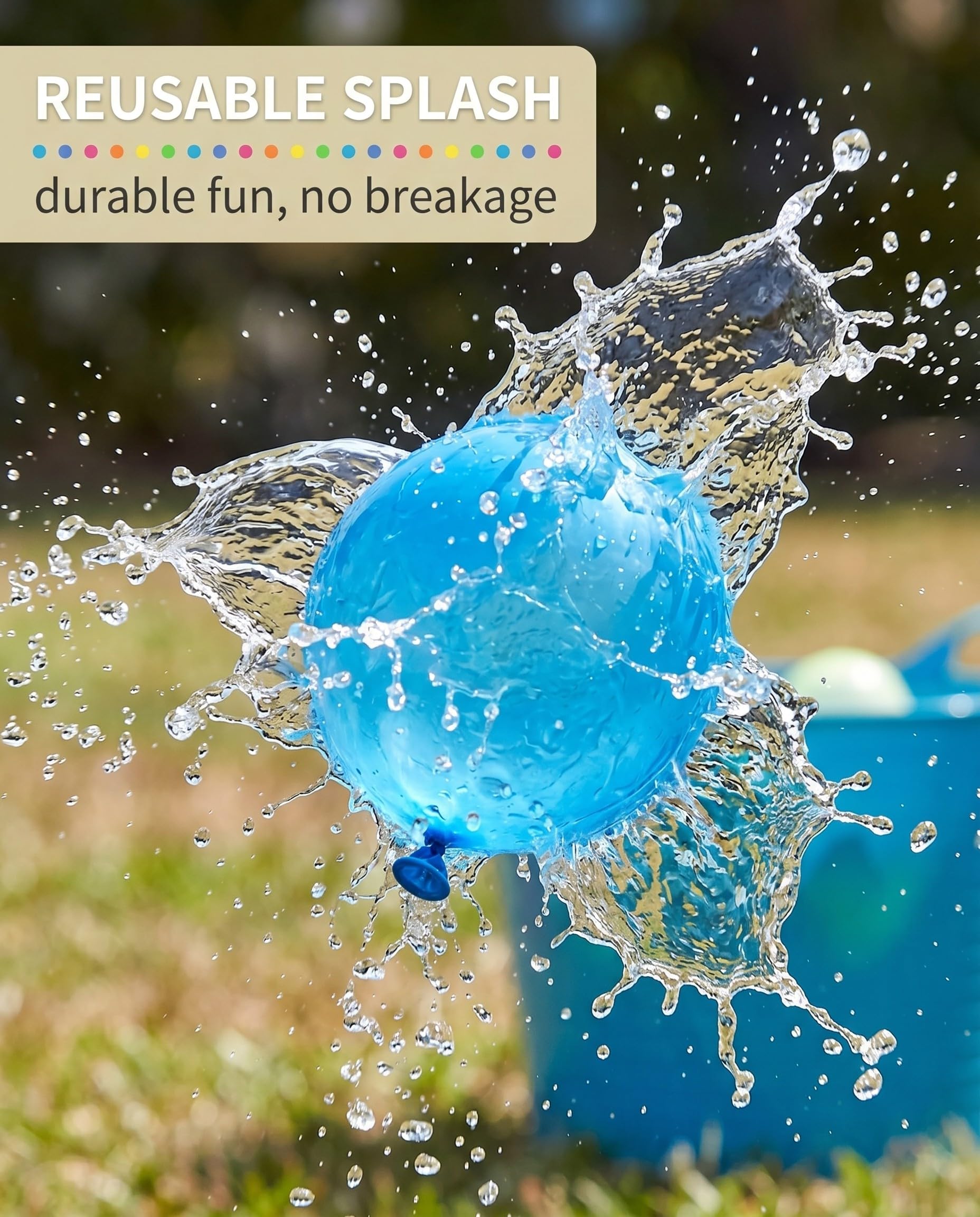 Bombes à Eau Réutilisables Auto-Scellantes Magnétiques – Remplissage Rapide Multicolores | Jouet d'Été Écologique pour Piscine Plage Jardin Enfants