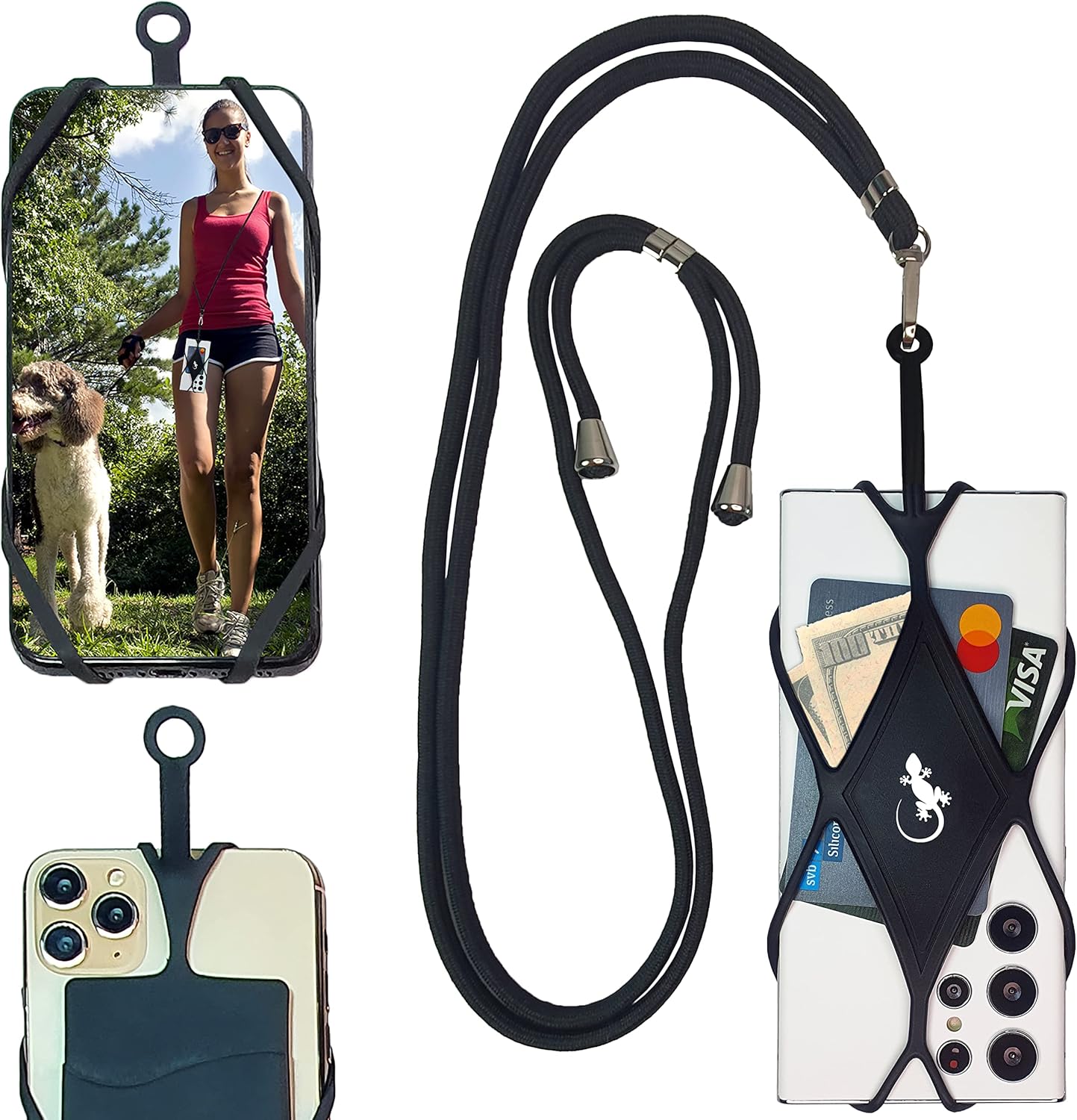 Gecko Travel Tech Cell Phone Lanyard Phone lanyards for Around The Neck Neck Lanyard Phone Crossbody