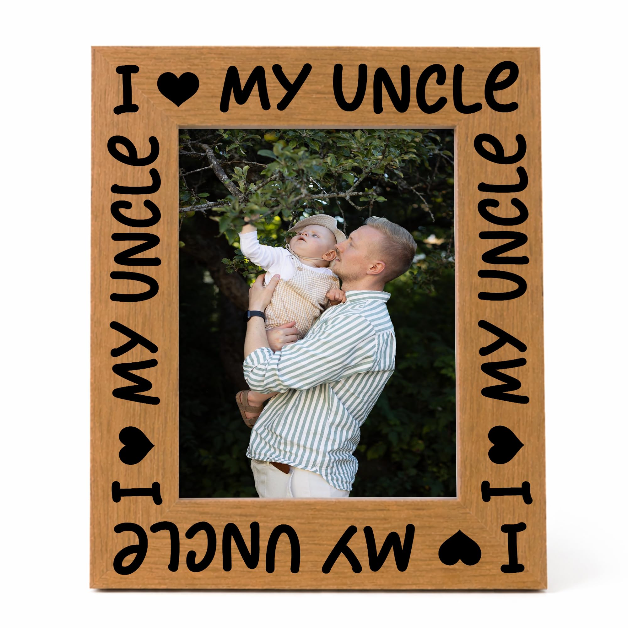 RED OCEAN Special Uncle Gift For Birthday Christmas Fathers Day I Love My Uncle Photo Frame Gift For Uncle From Niece Nephew Keepsake