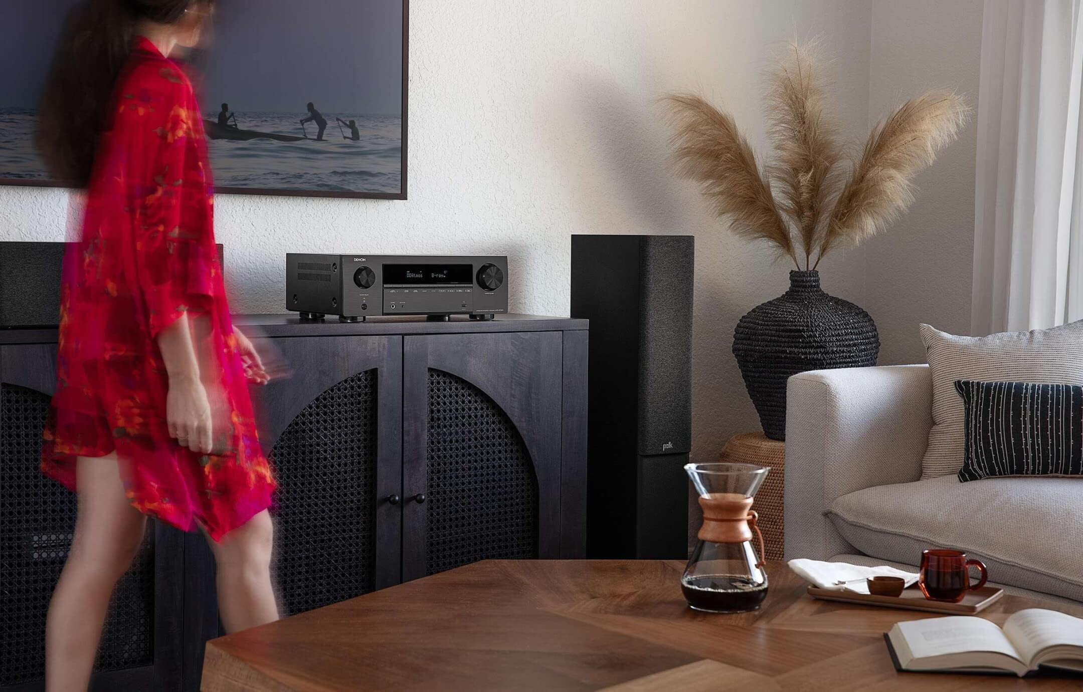 Denon AVRX1700HBKE2 Odbiornik Av, Czarny, 145W