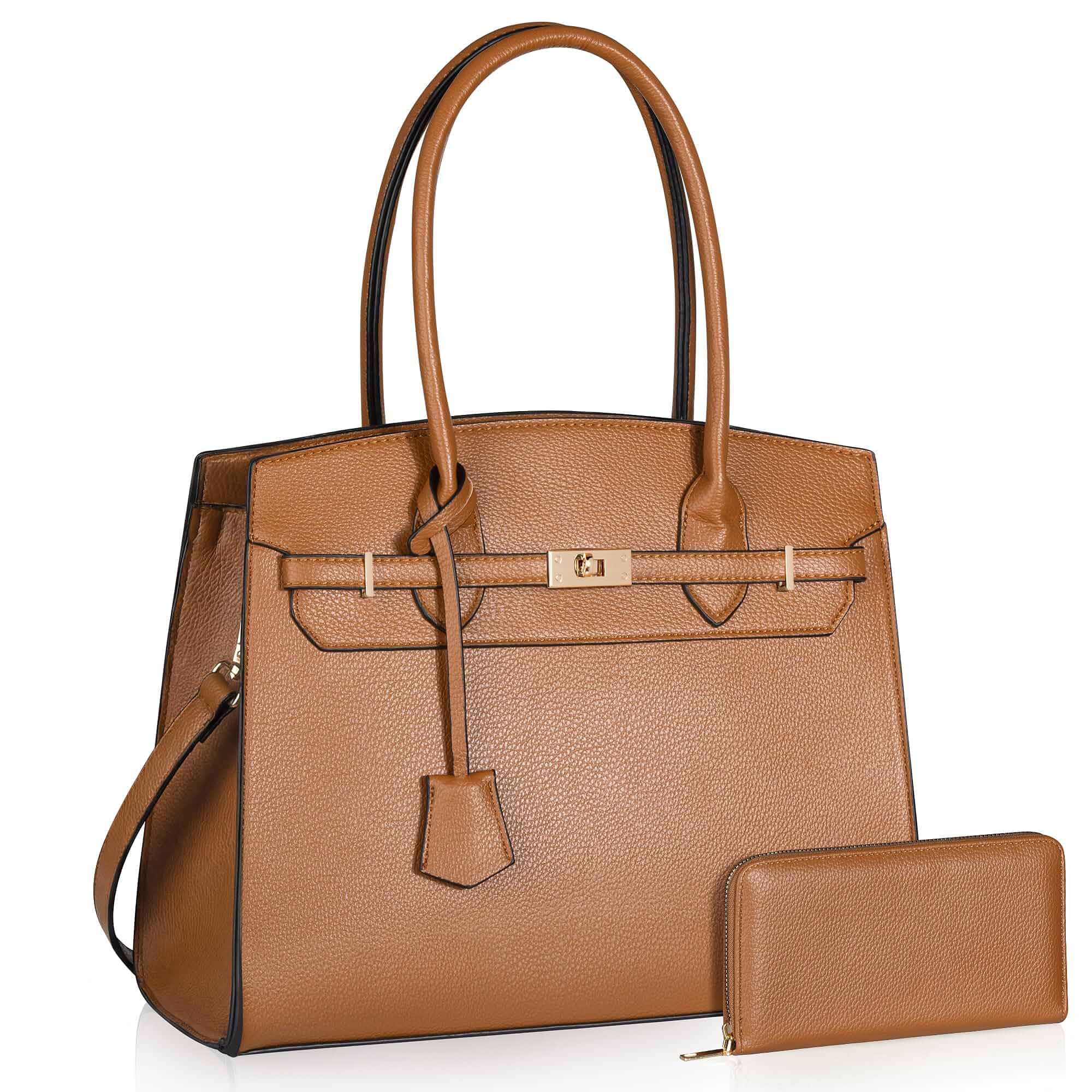 Top Handbags For women, Adjustable Strap Work Satchel with Wallet