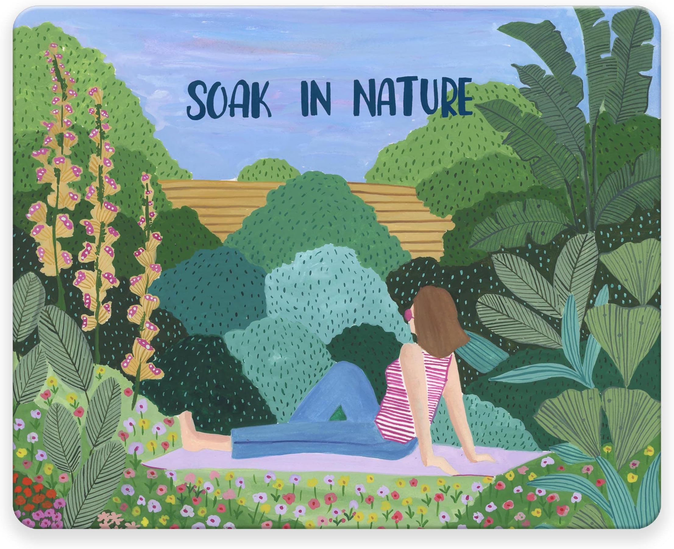 The Spring Palette Designer Mouse Pad | Anti Skid Base & Thick Rubber | Perfect for Gaming and Productivity (Soak in Nature Mouse Pad)